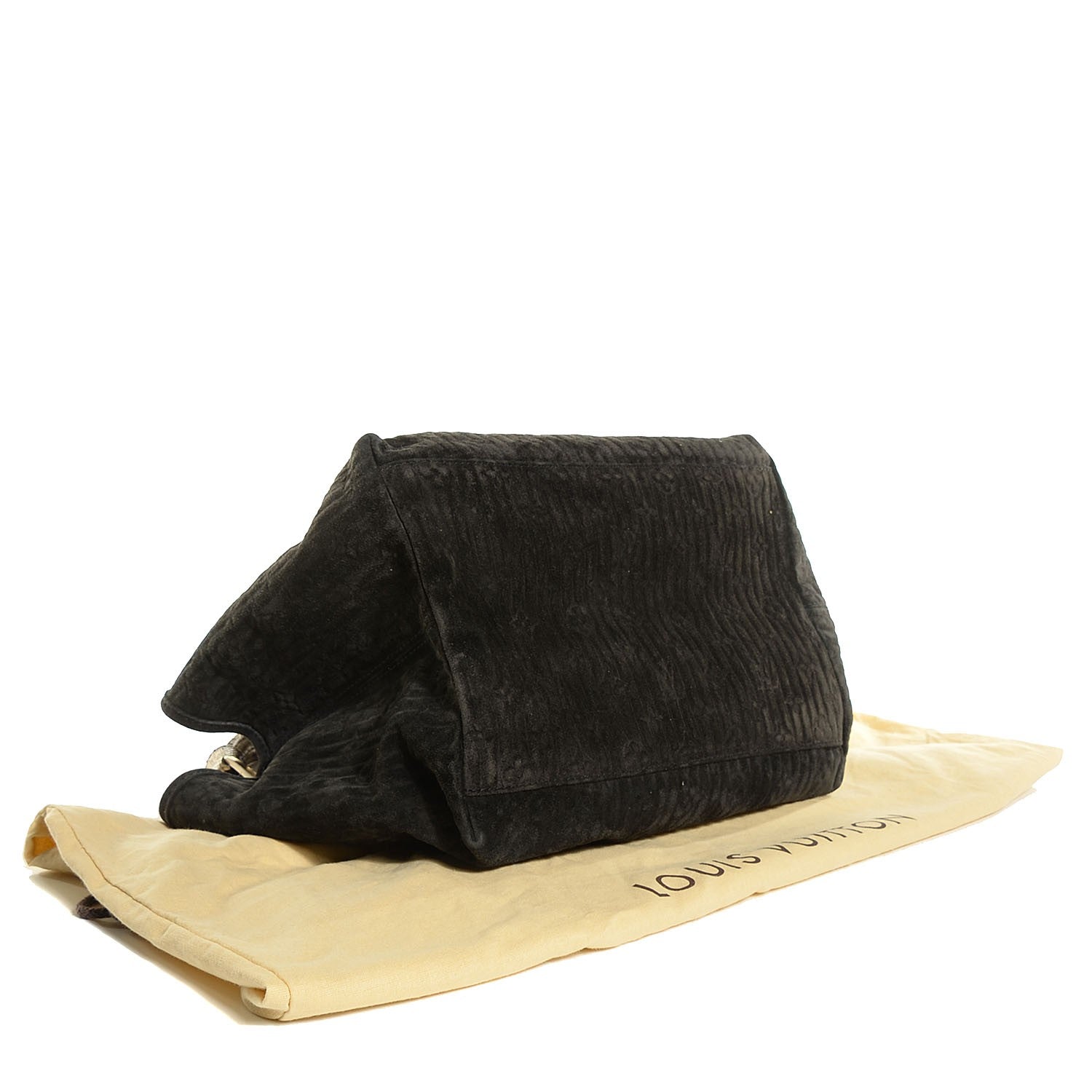 Louis Vuitton Monogram Suede Embossed Whisper PM Kohl 6 of 17