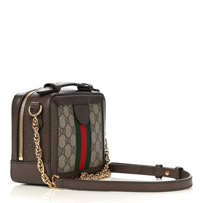 Gucci GG Supreme Monogram Mini Ophidia Top Handle Shoulder Bag Brown 3 of 11