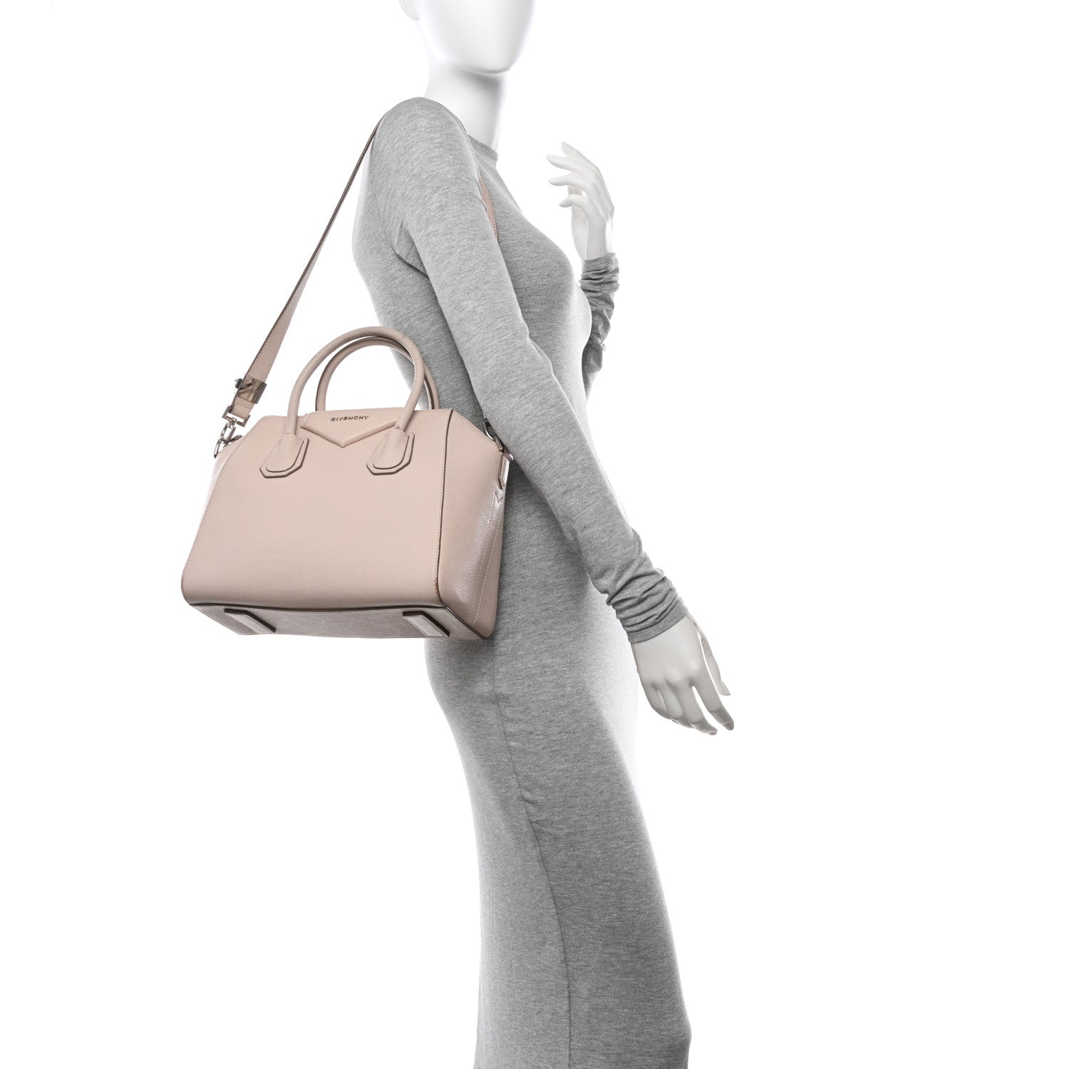 Givenchy Sugar Goatskin Small Antigona Nude Pink 3 of 14