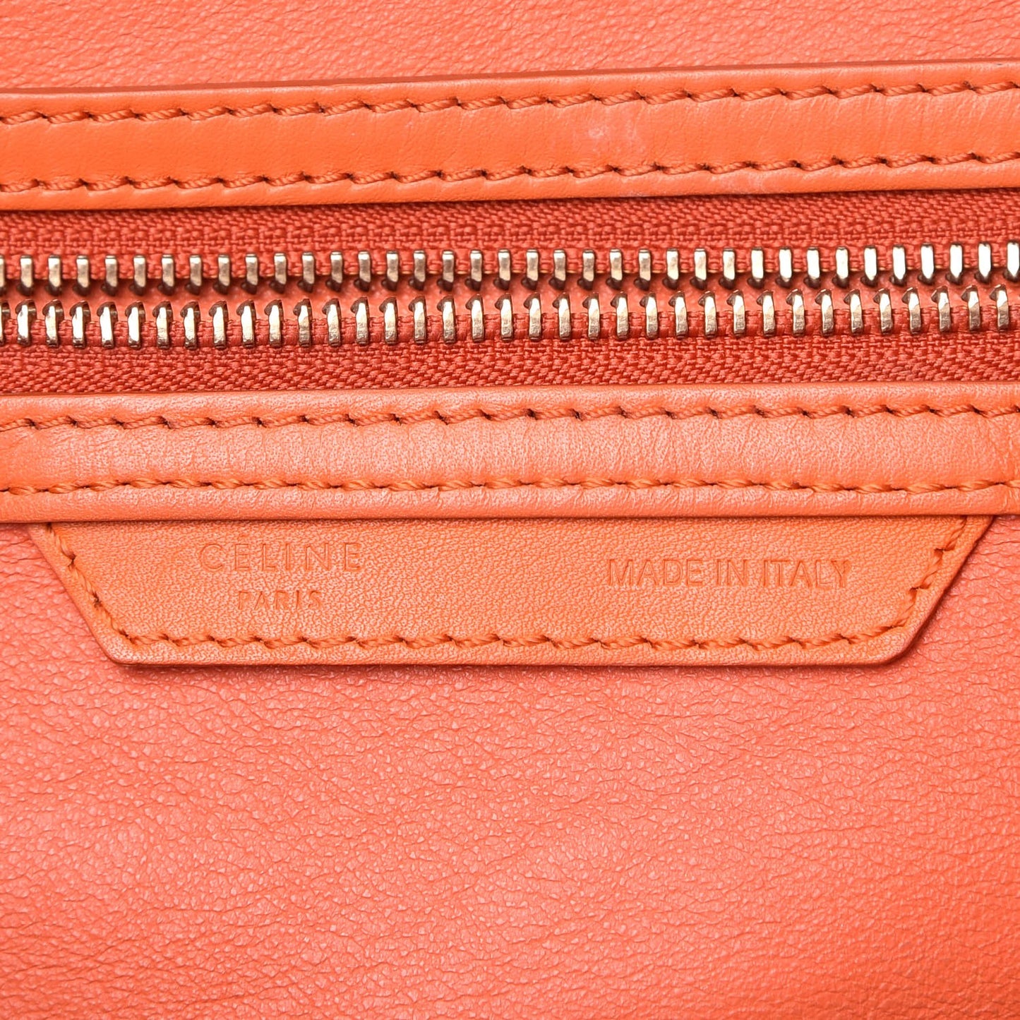 Smooth Calfskin Mini Luggage Bright Orange