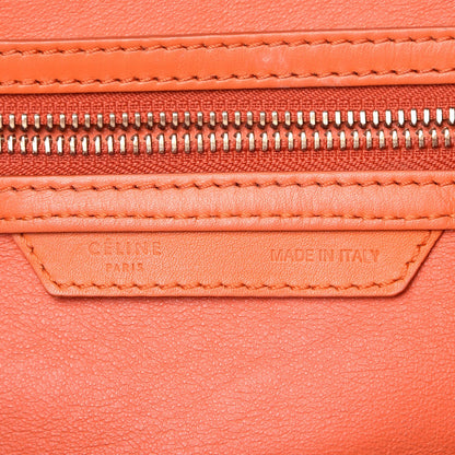 Celine Smooth Calfskin Mini Luggage Bright Orange 6 of 9
