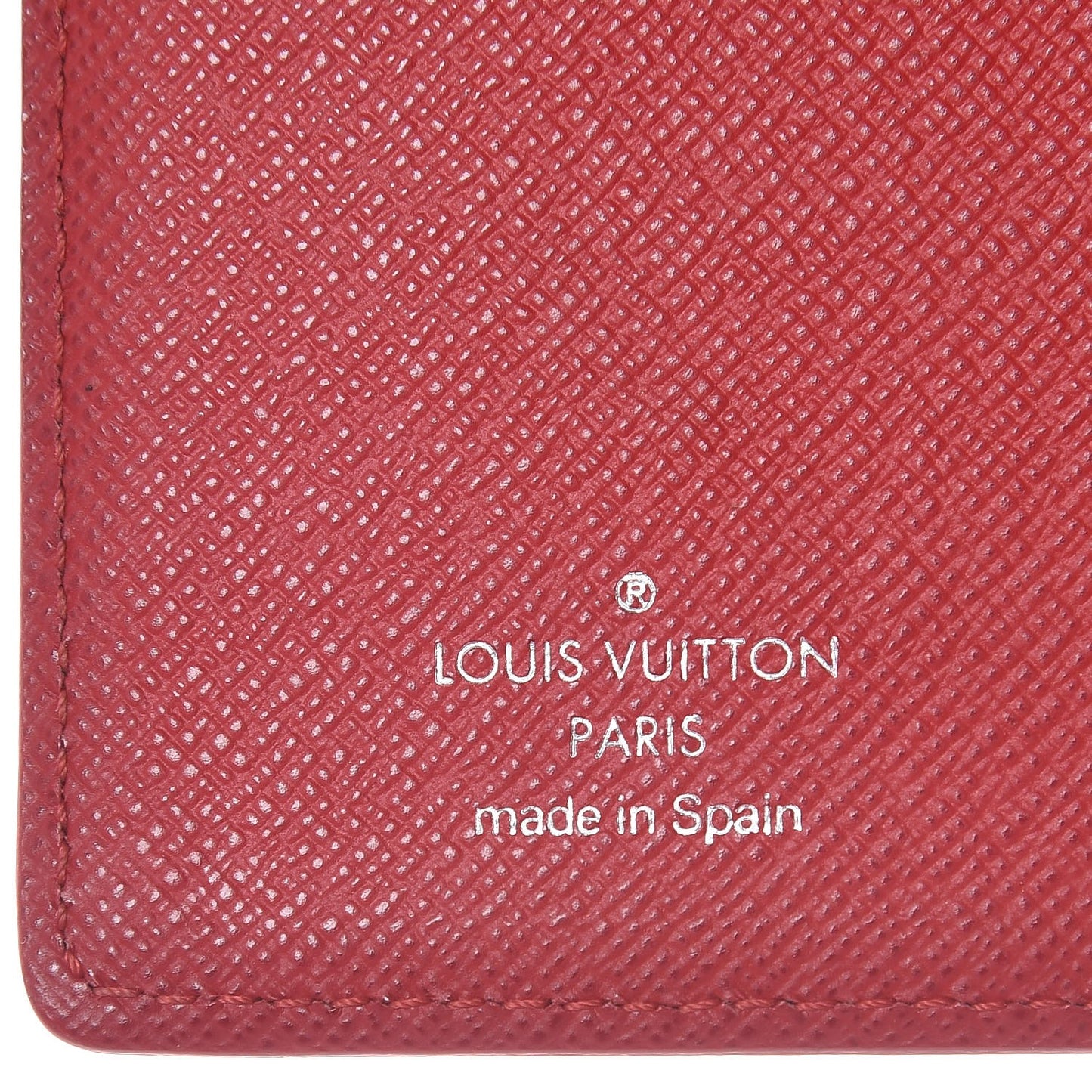 Epi Small Ring Agenda Cover Castillan Red