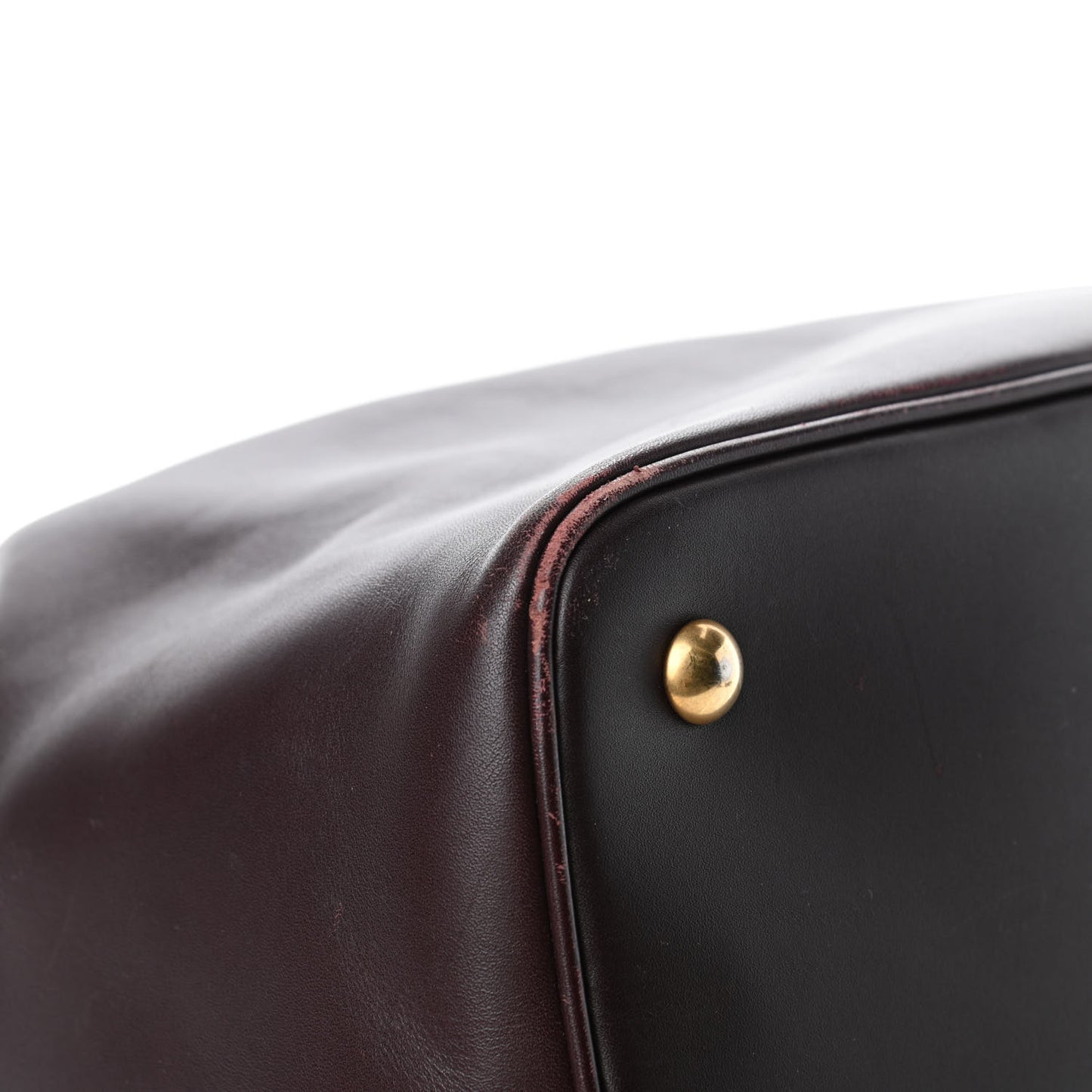 Calfskin Large Emmanuelle Bucket Bag Burgundy