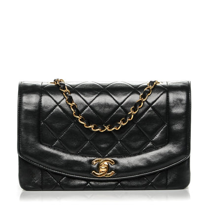 Chanel Lambskin Quilted Small Single Flap Black 1 of 9
