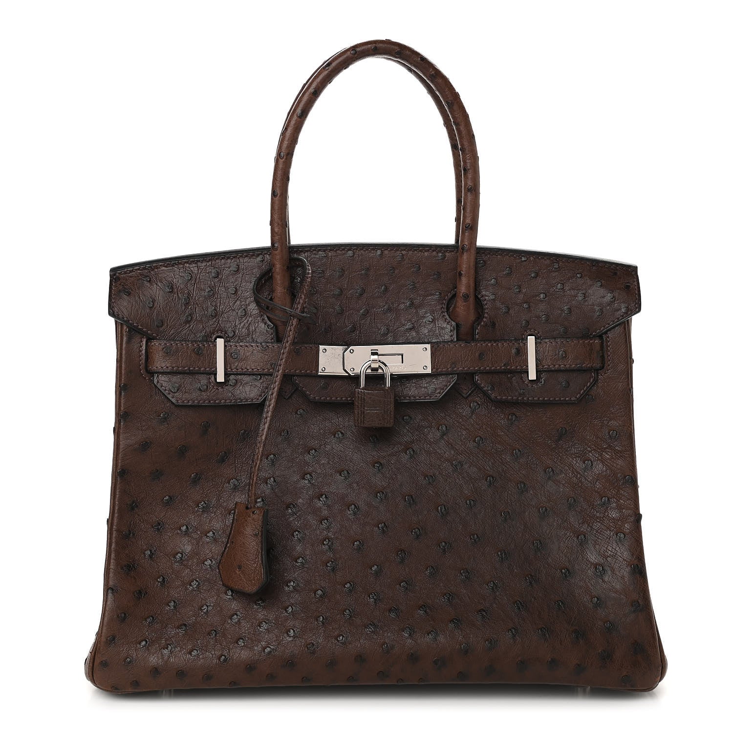 Hermes Ostrich Birkin 30 Chocolate 1 of 14