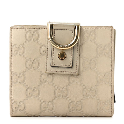 Gucci Guccissima D Ring Compact Wallet Off White 1 of 11