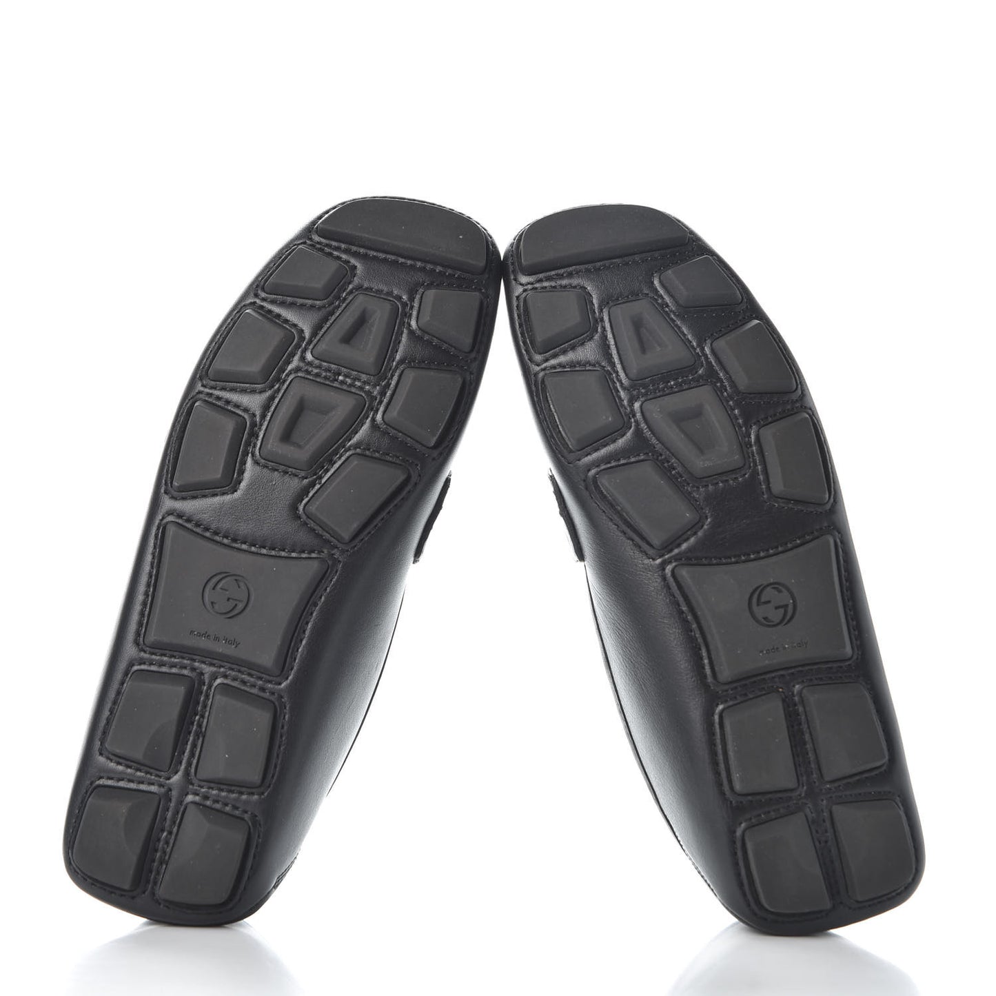 Calfskin Womens Noel Web Driver Loafers 38.5 Black