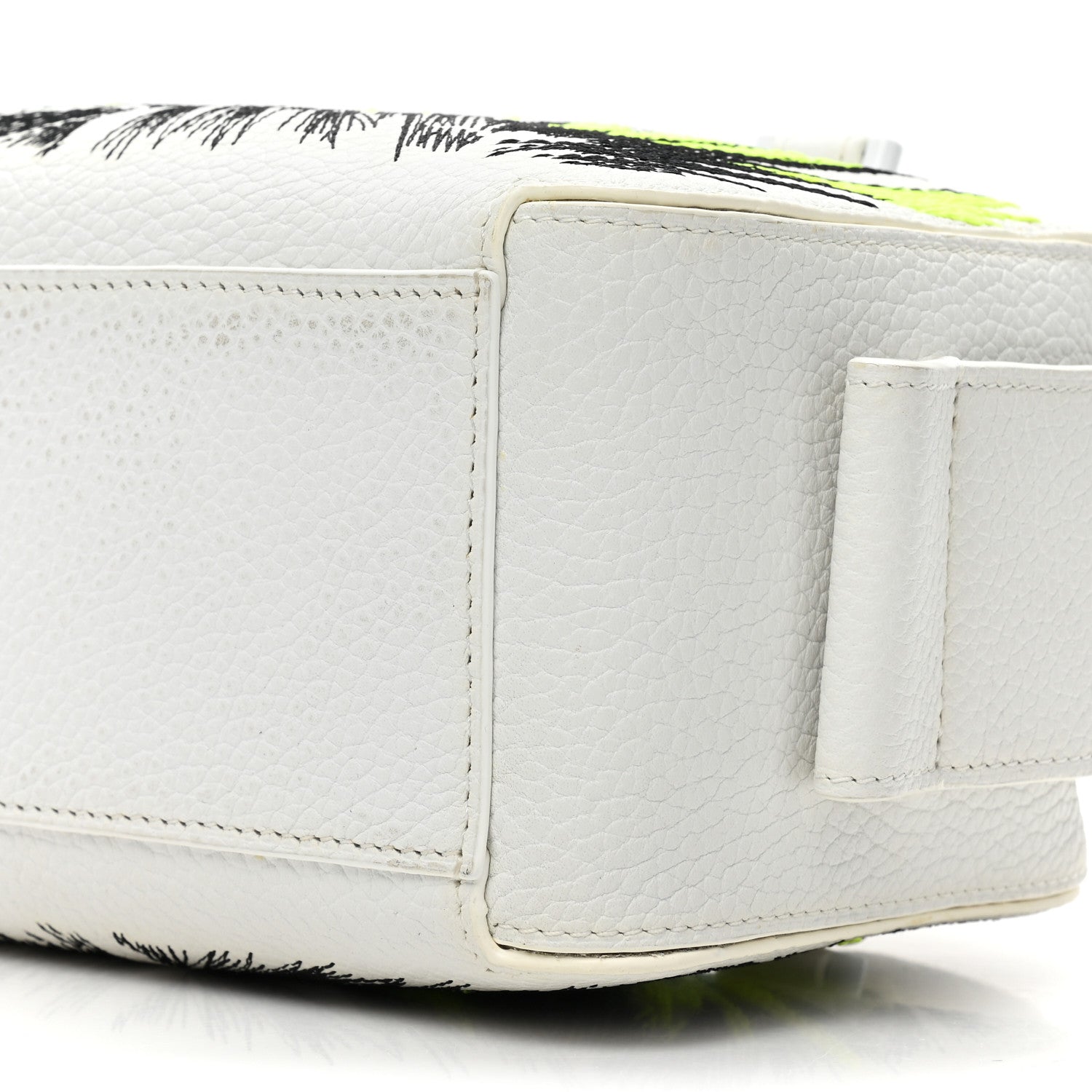 Delvaux Taurillon Soft Embroidered Mini Cool Box Satchel White Multicolor 8 of 12