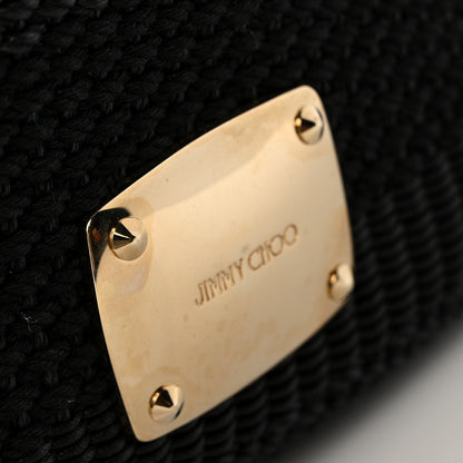 Jimmy Choo Raffia Large Sky Hobo Black 11 of 11