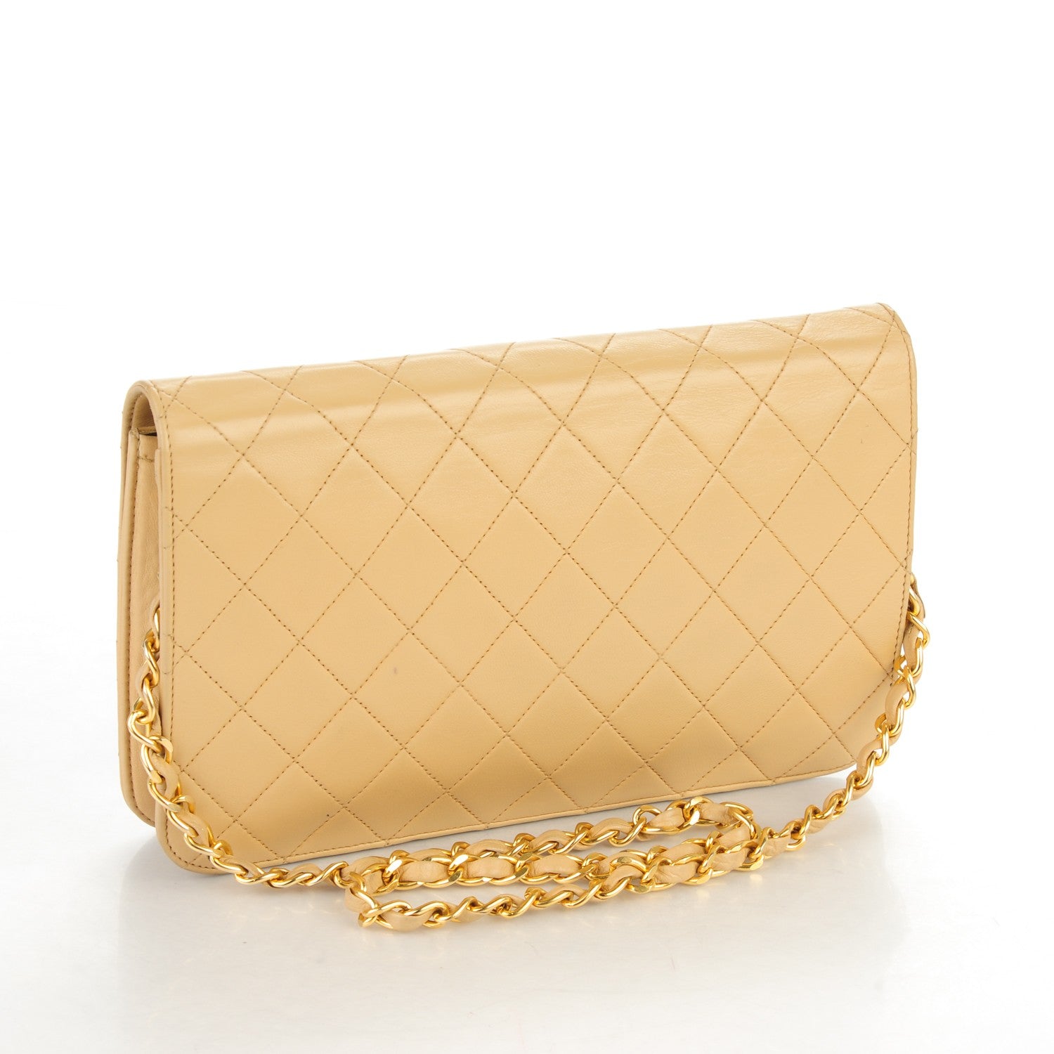 Chanel Lambskin Quilted Small Single Flap Beige 3 of 7