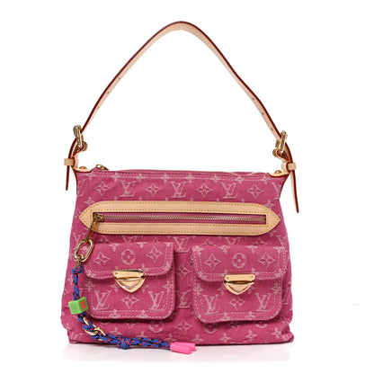 Louis Vuitton Denim Baggy PM Fuchsia 1 of 9