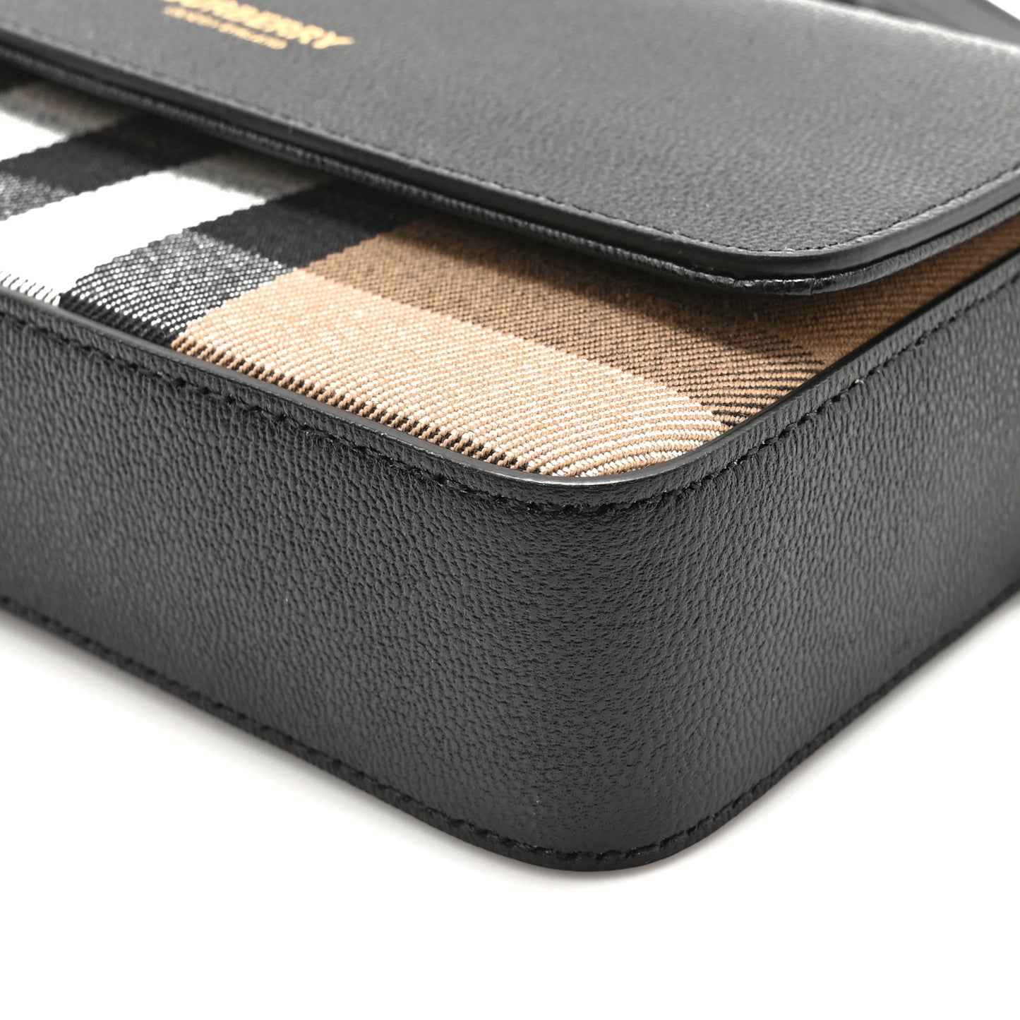 Grained Calfskin House Check Tartan Mix New Hampshire Black