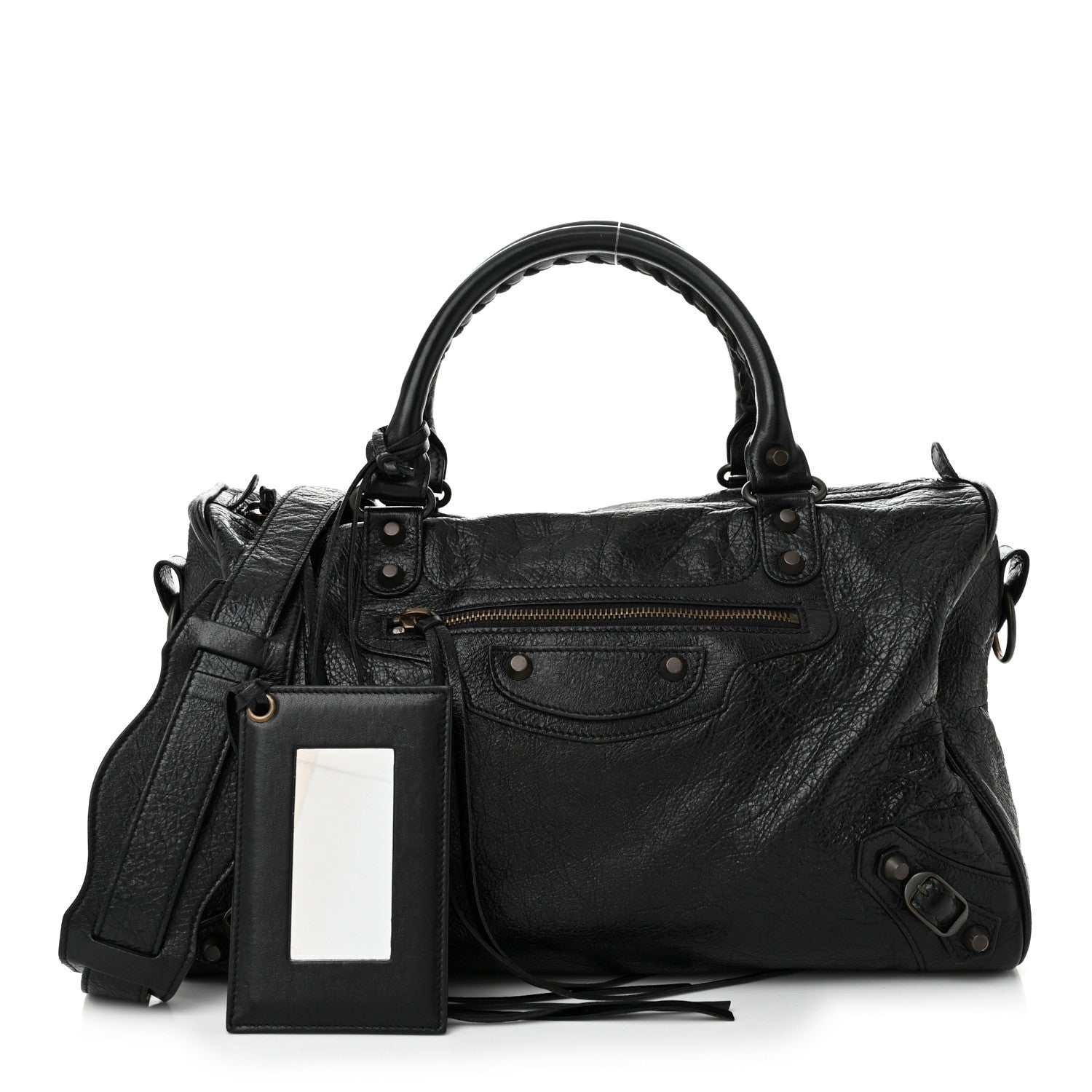 Balenciaga Agneau Classic Hardware Boston Black 3 of 12