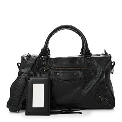 Balenciaga Agneau Classic Hardware Boston Black 3 of 12