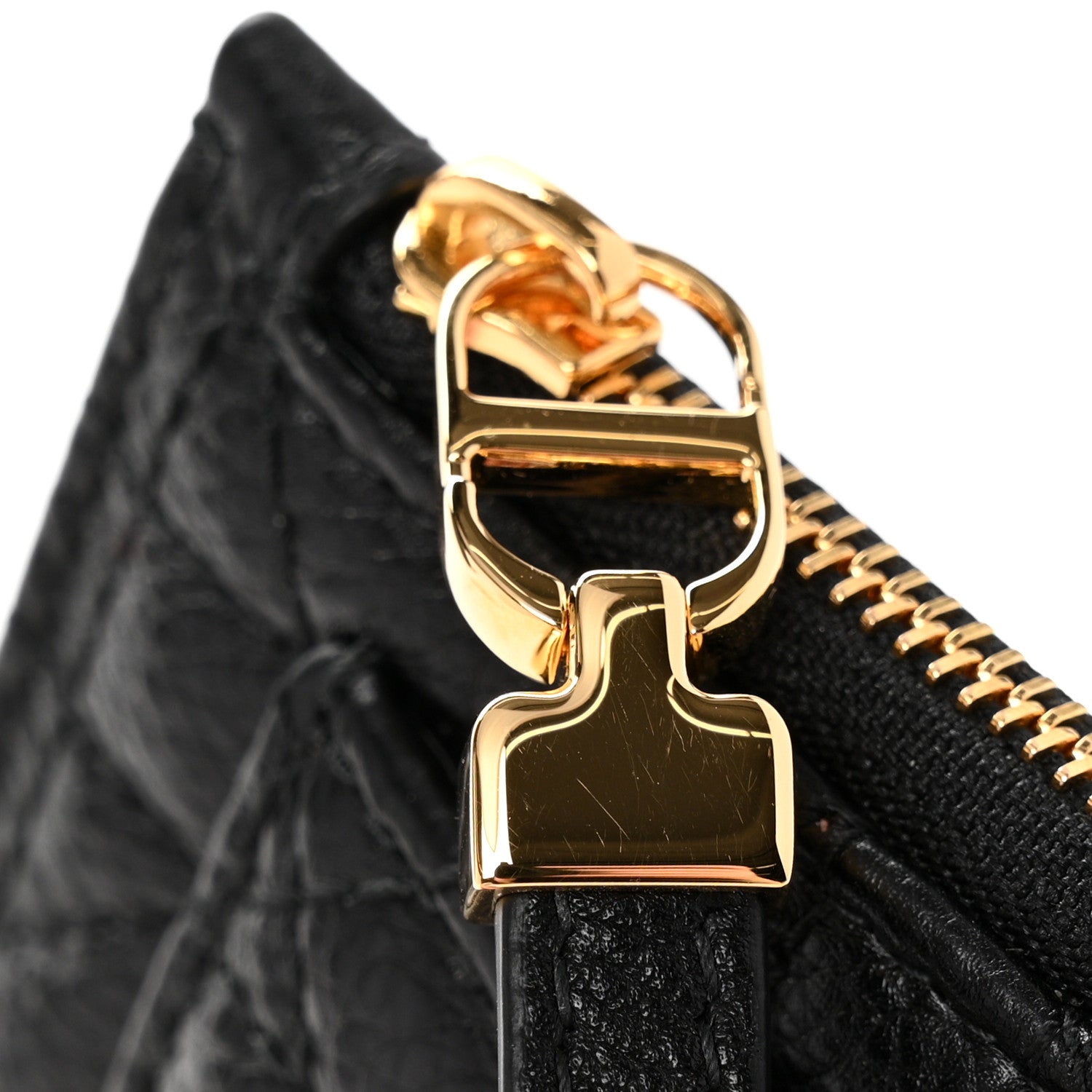 Christian Dior Supple Calfskin Cannage Caro Cosmos Zipped Card Holder Black 10 of 11