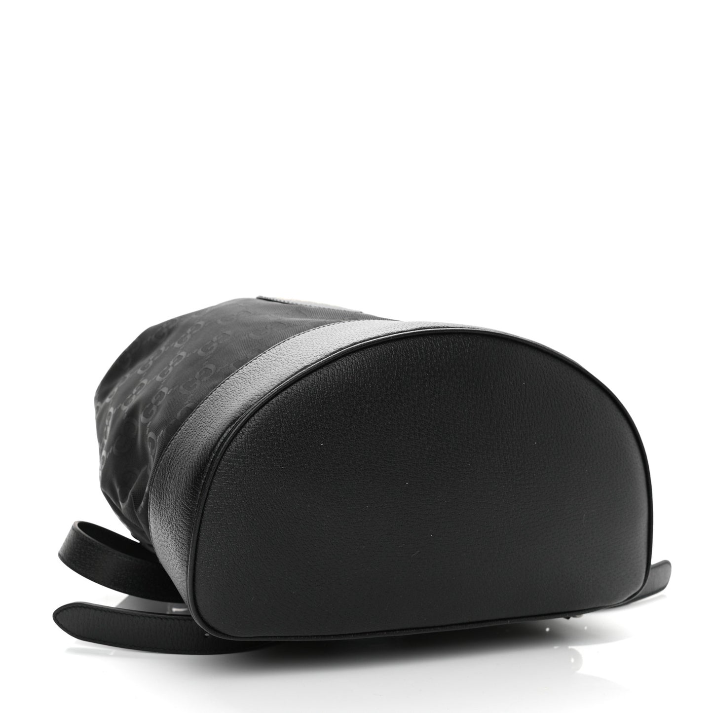 Econyl Nylon Monogram Off The Grid Drawstring Bucket Backpack Black