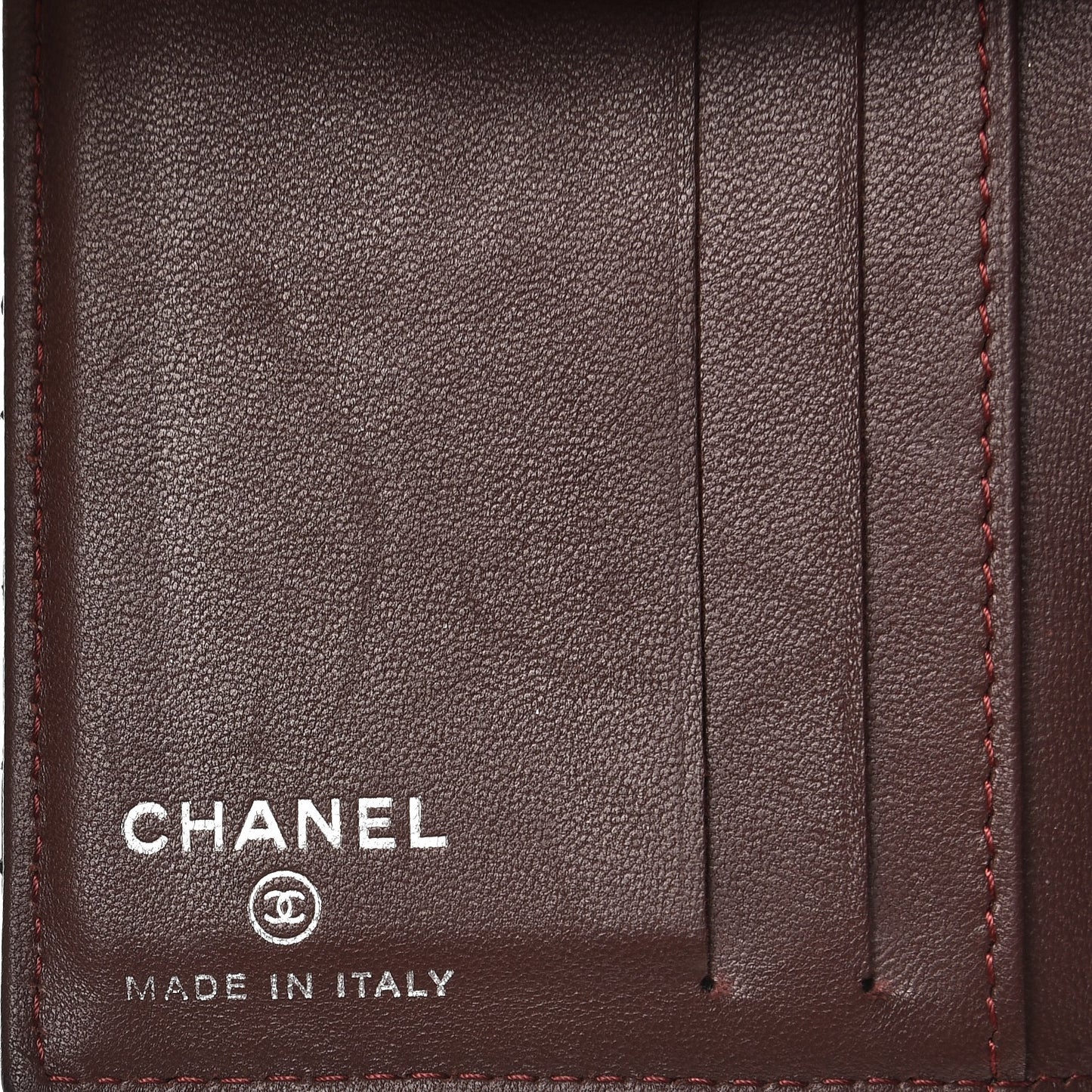 Lambskin Quilted Card Holder Wallet Black