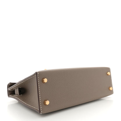 Hermes Epsom Mini Kelly Sellier 20 Etoupe 4 of 10