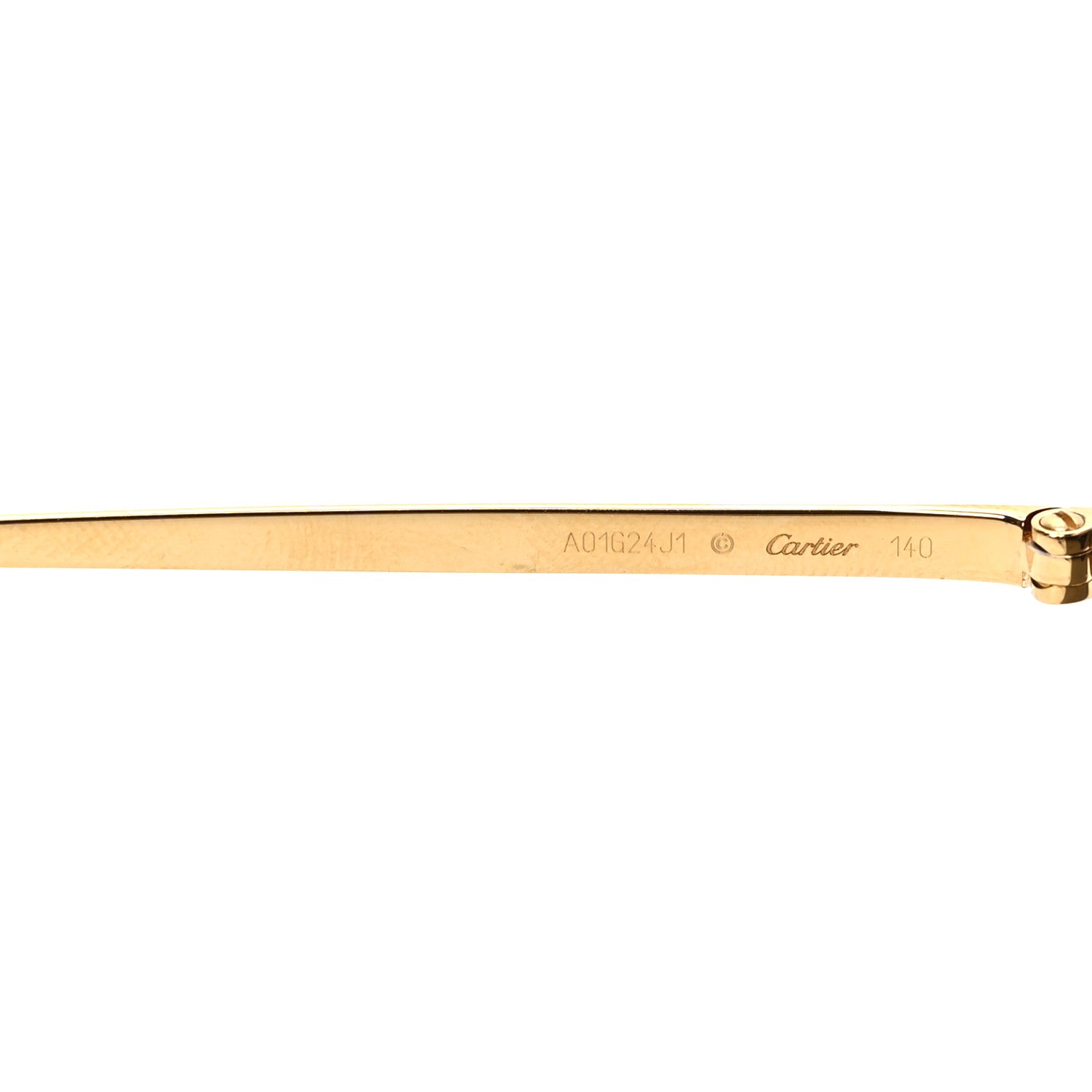 Cartier Panthere De Cartier Aviator Sunglasses Gold 6 of 6
