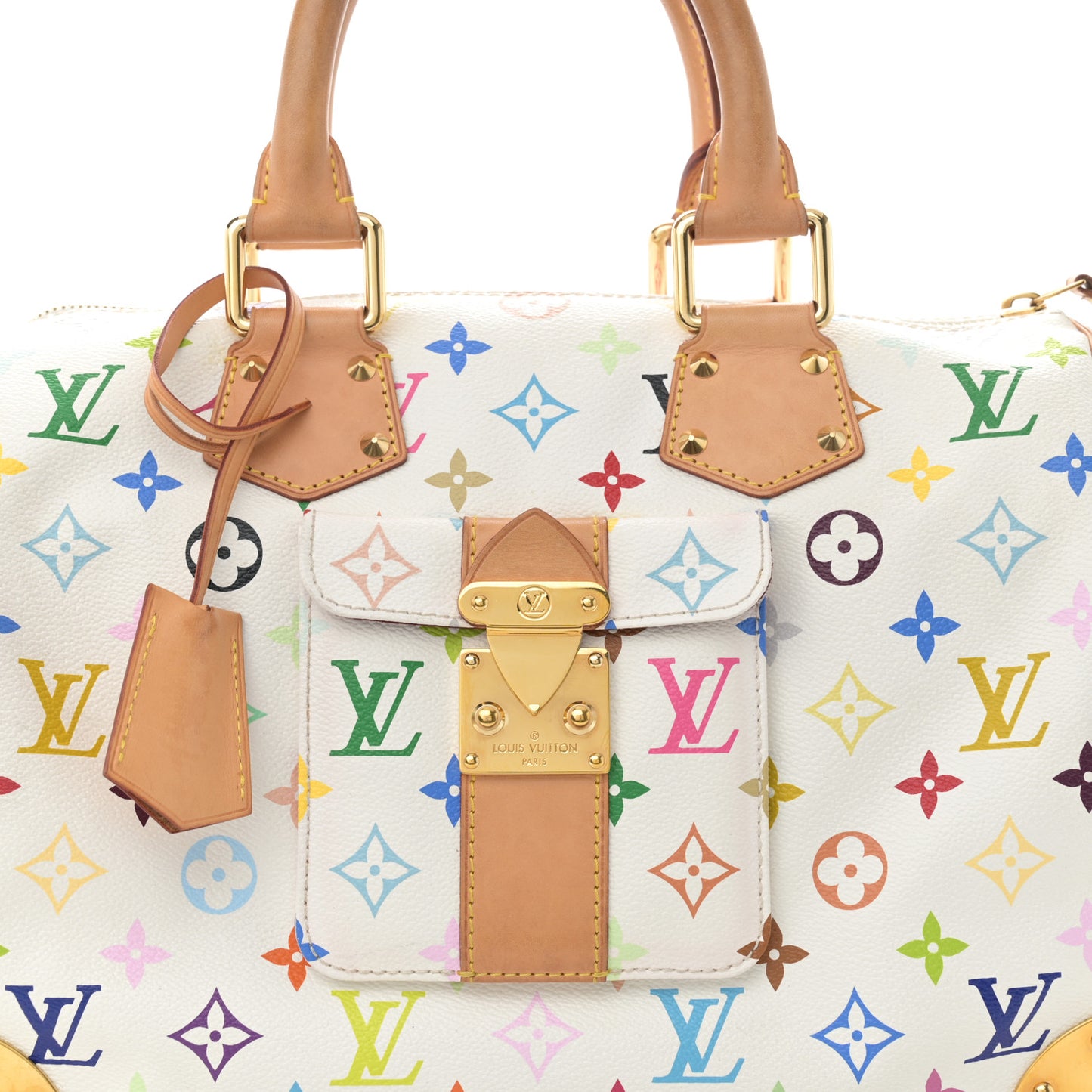 Monogram Multicolor Speedy 30 White