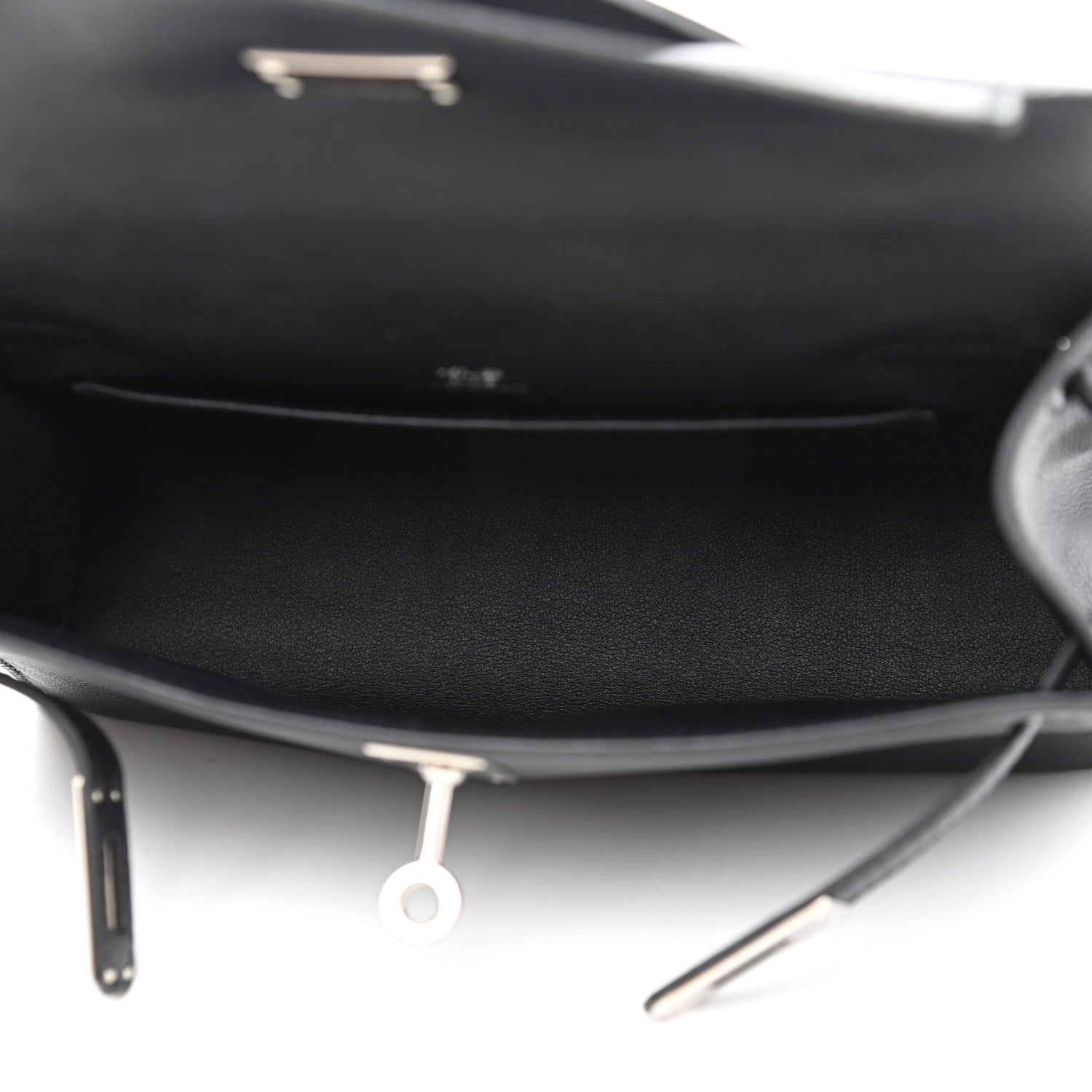 Hermes Swift Kelly Pochette Clutch Black 5 of 10