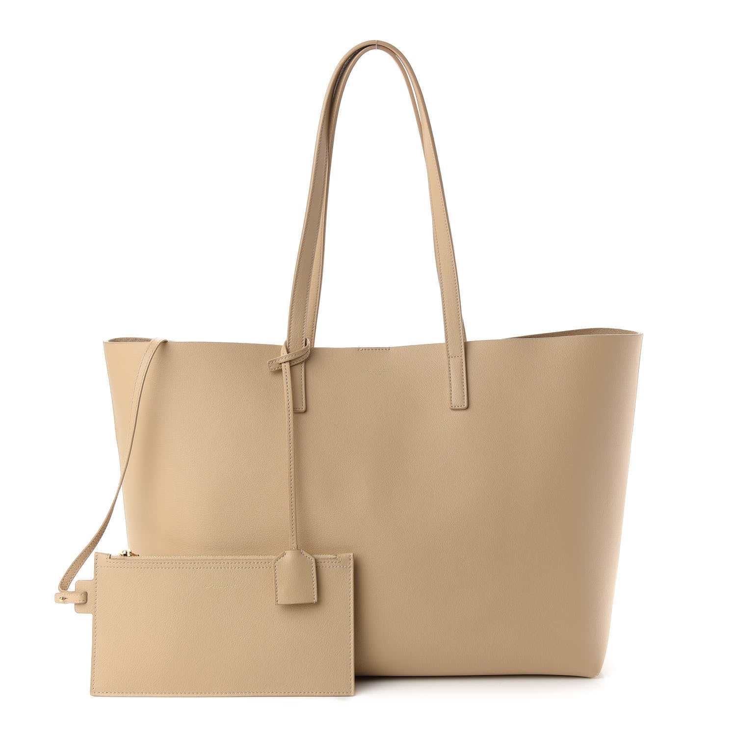 Saint Laurent Calfskin Large Shopping Tote Nude Powder 1 of 11
