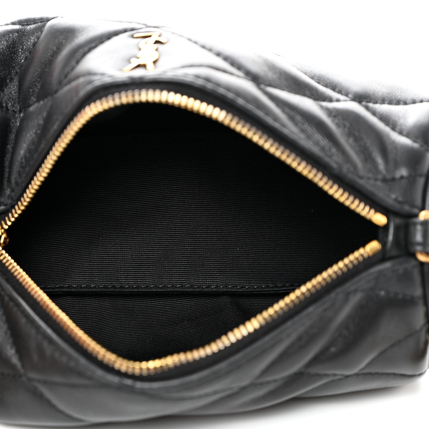 Lambskin Monogram Mini Sade Tube Bag Black