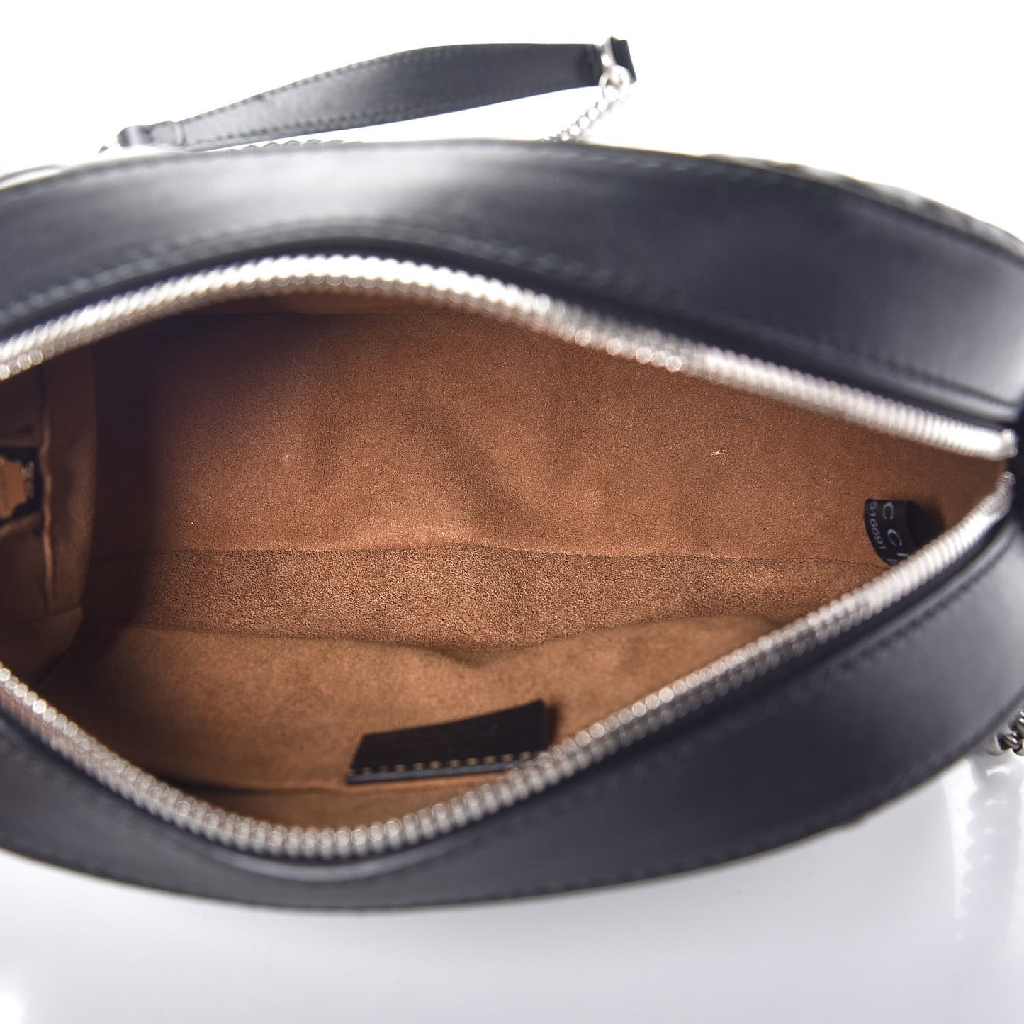 GG Supreme Monogram Arabesque Mini Chain Shoulder Bag Beige Black