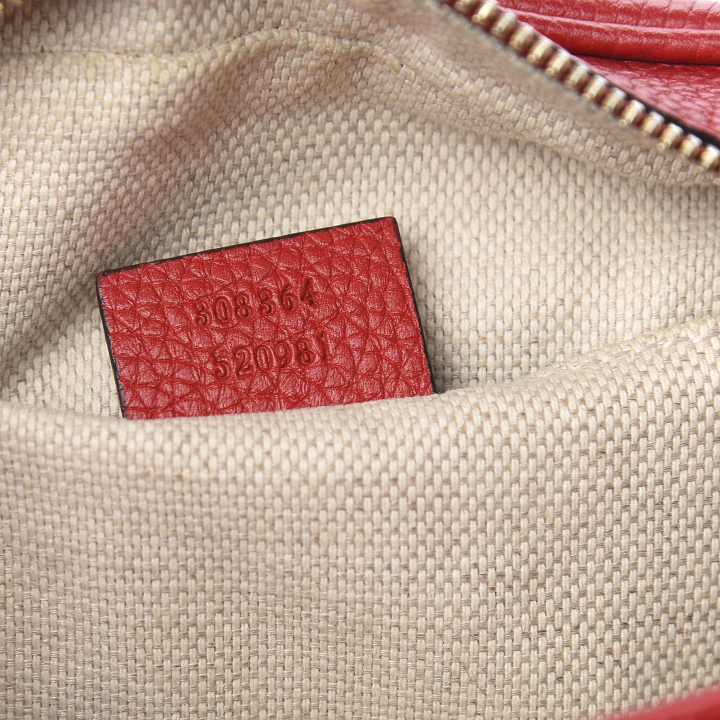 Pebbled Calfskin Small Soho Disco Bag Tabasco Red