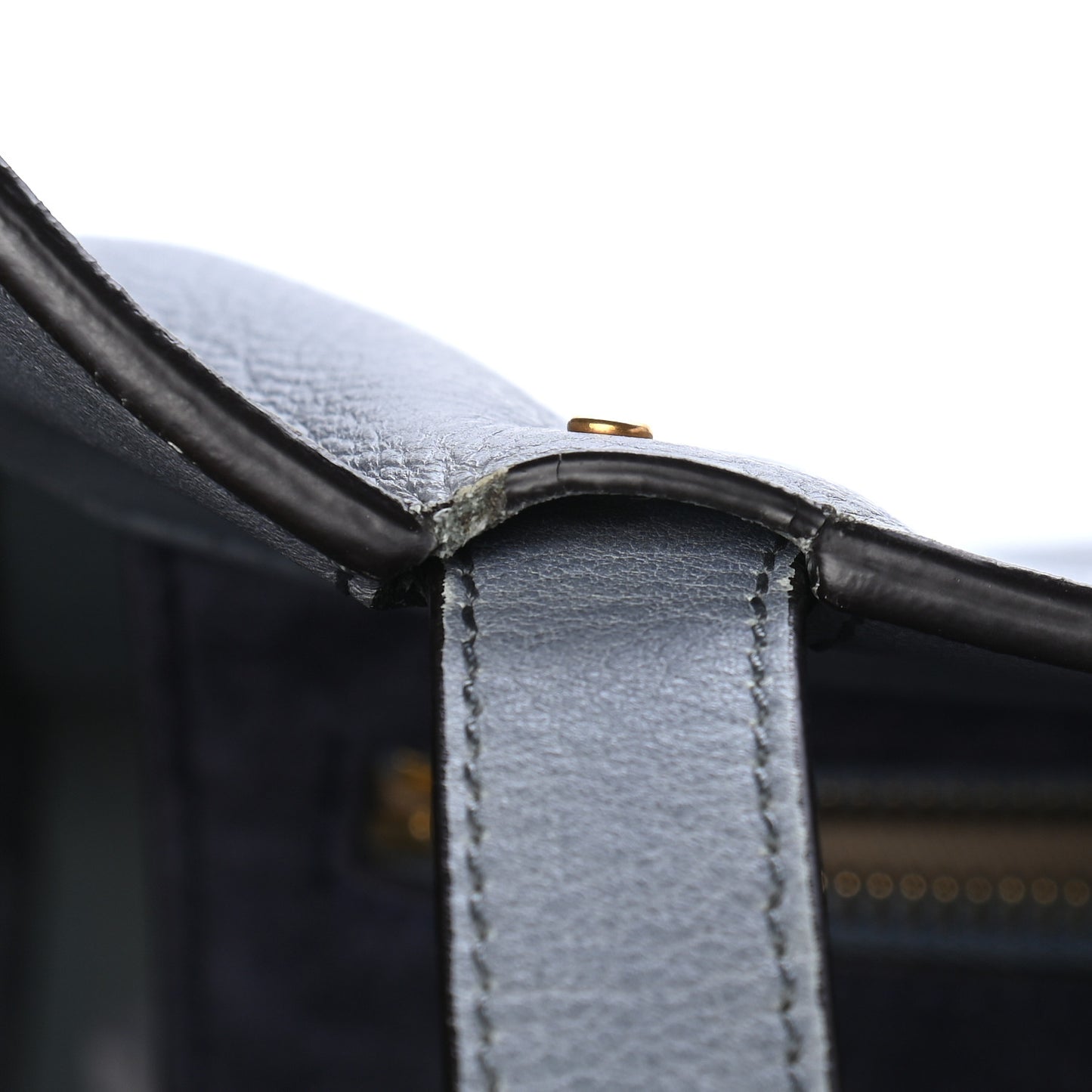 Smooth Calfskin Medium Milo Shopping Tote Blue