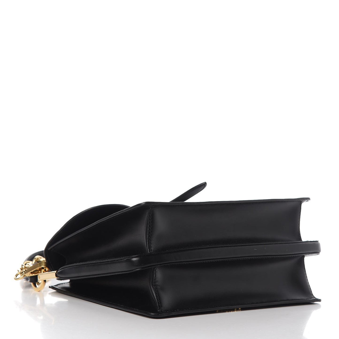 City Calfskin Belle Top Handle Bag Black