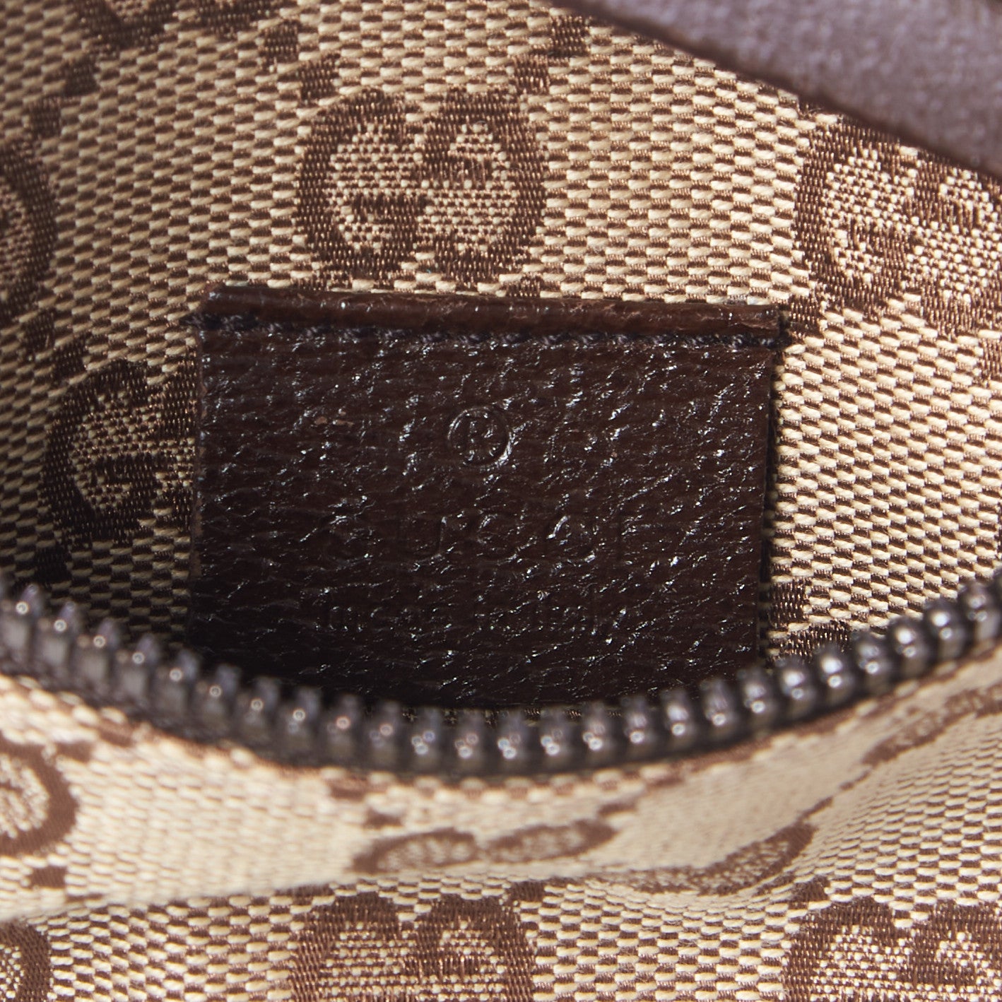 Gucci GG Monogram Double Pocket Belt Bag Dark Brown 9 of 10