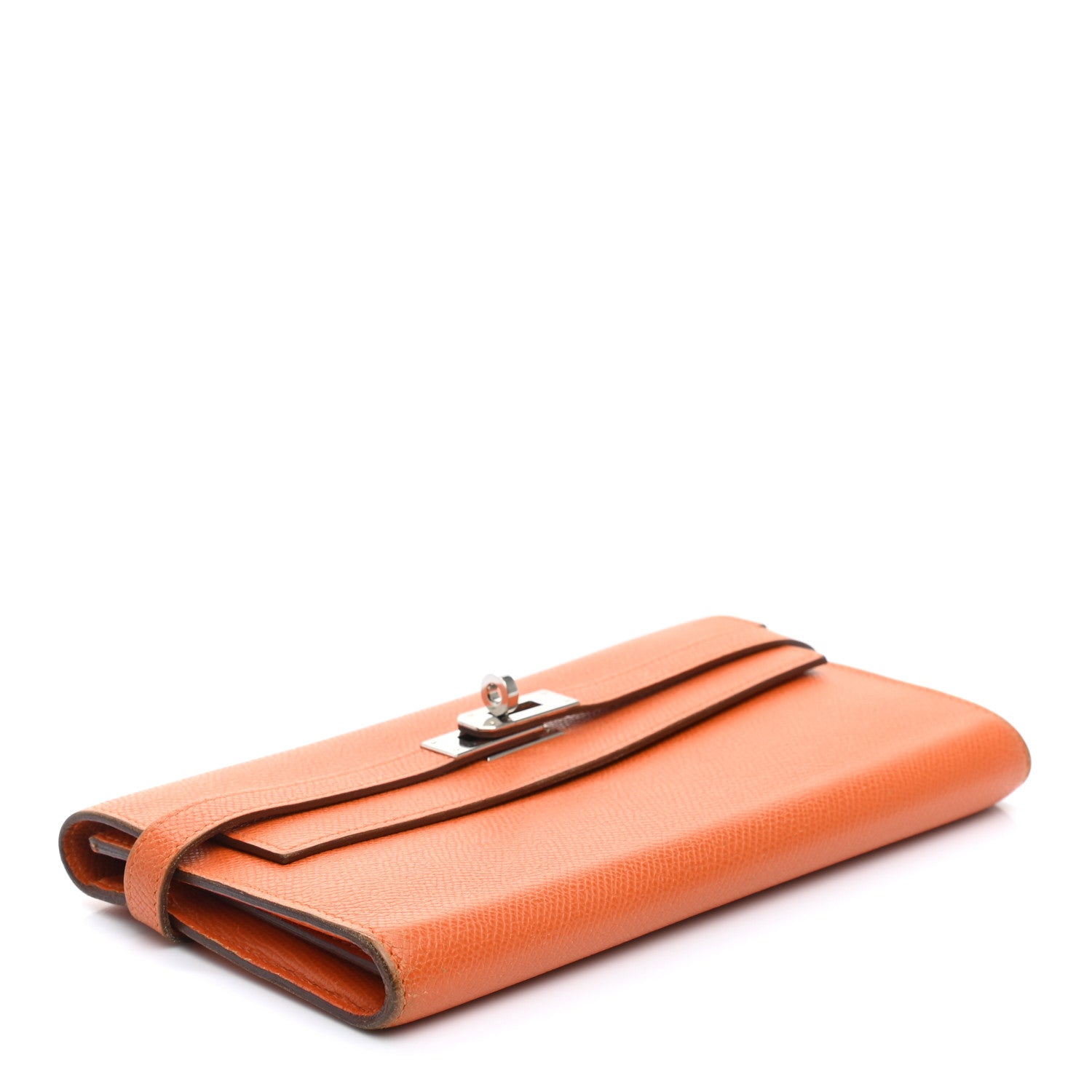 Hermes Epsom Kelly Longue Wallet Orange 4 of 17