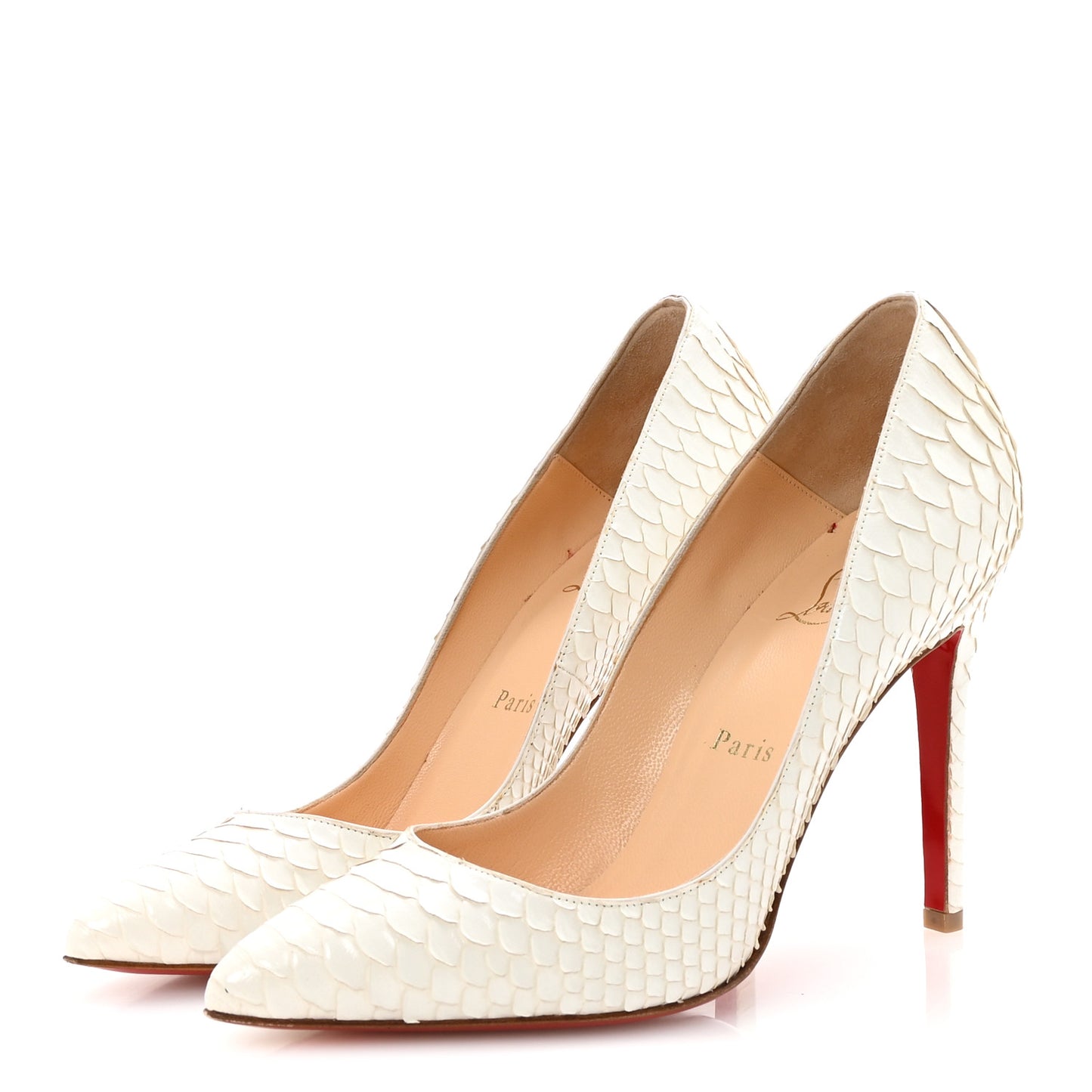 Snakeskin Crystal Lame So Kate 120 Pumps 38 White