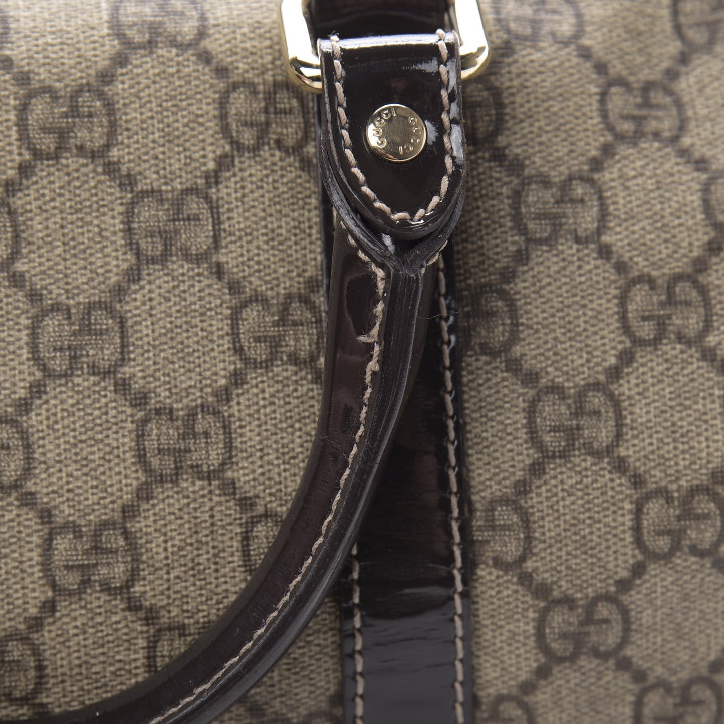 GG Plus Monogram Medium Joy Boston Dark Brown
