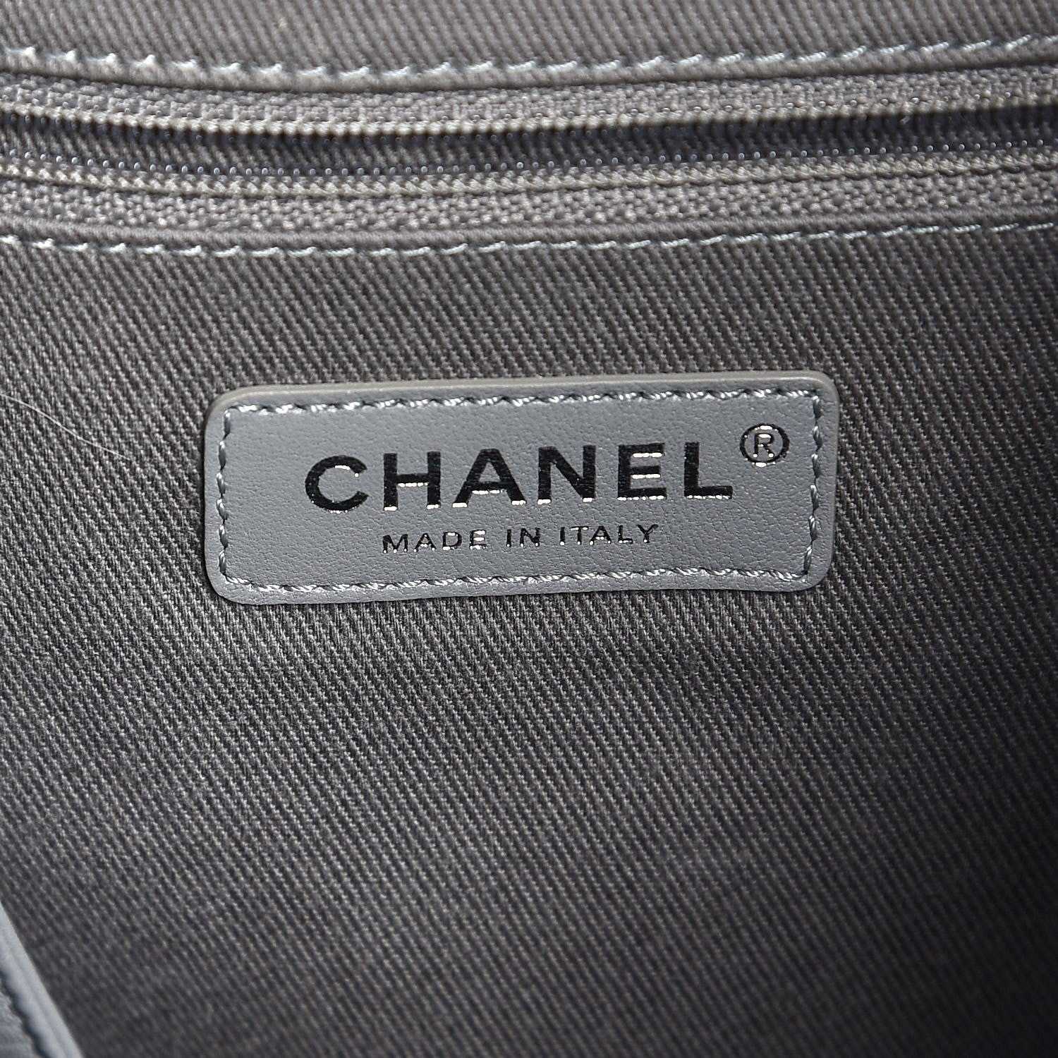 Chanel Canvas Large Deauville Backpack Grey 6 of 7