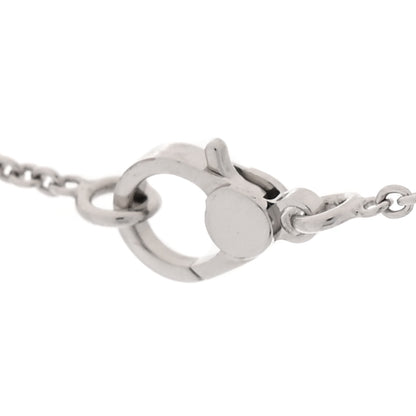 Hermes 18K White Gold Diamond Finesse Pendant Necklace 4 of 6