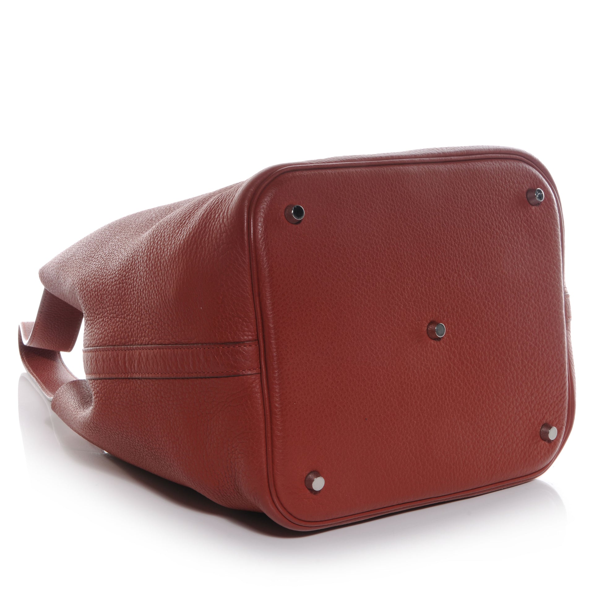 Hermes Taurillon Clemence Picotin Lock TGM Rouge Garance 4 of 7