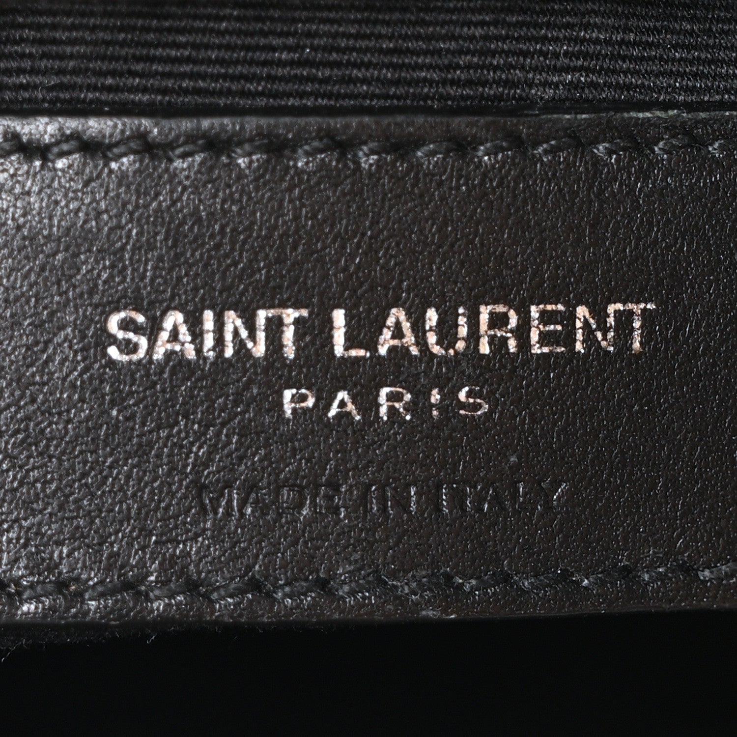 Saint Laurent Patent Lambskin Quilted Medium Loulou Puffer Monogram Chain Satchel Black 6 of 10