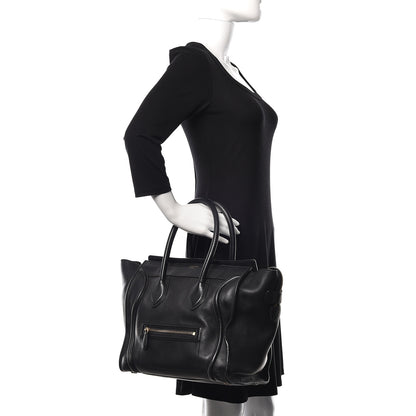 Celine Smooth Calfskin Mini Luggage Black 2 of 20