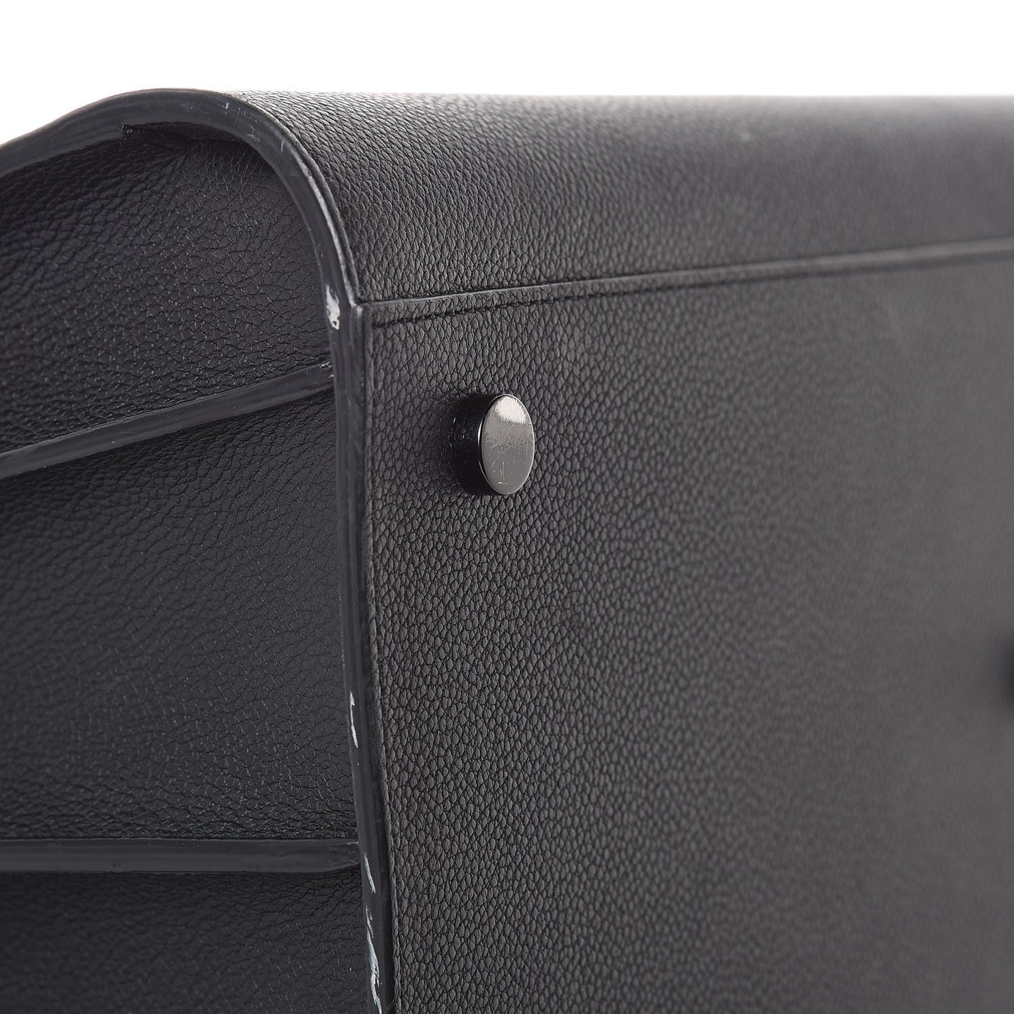 Grained Calfskin Large Sac De Jour Carryall Black