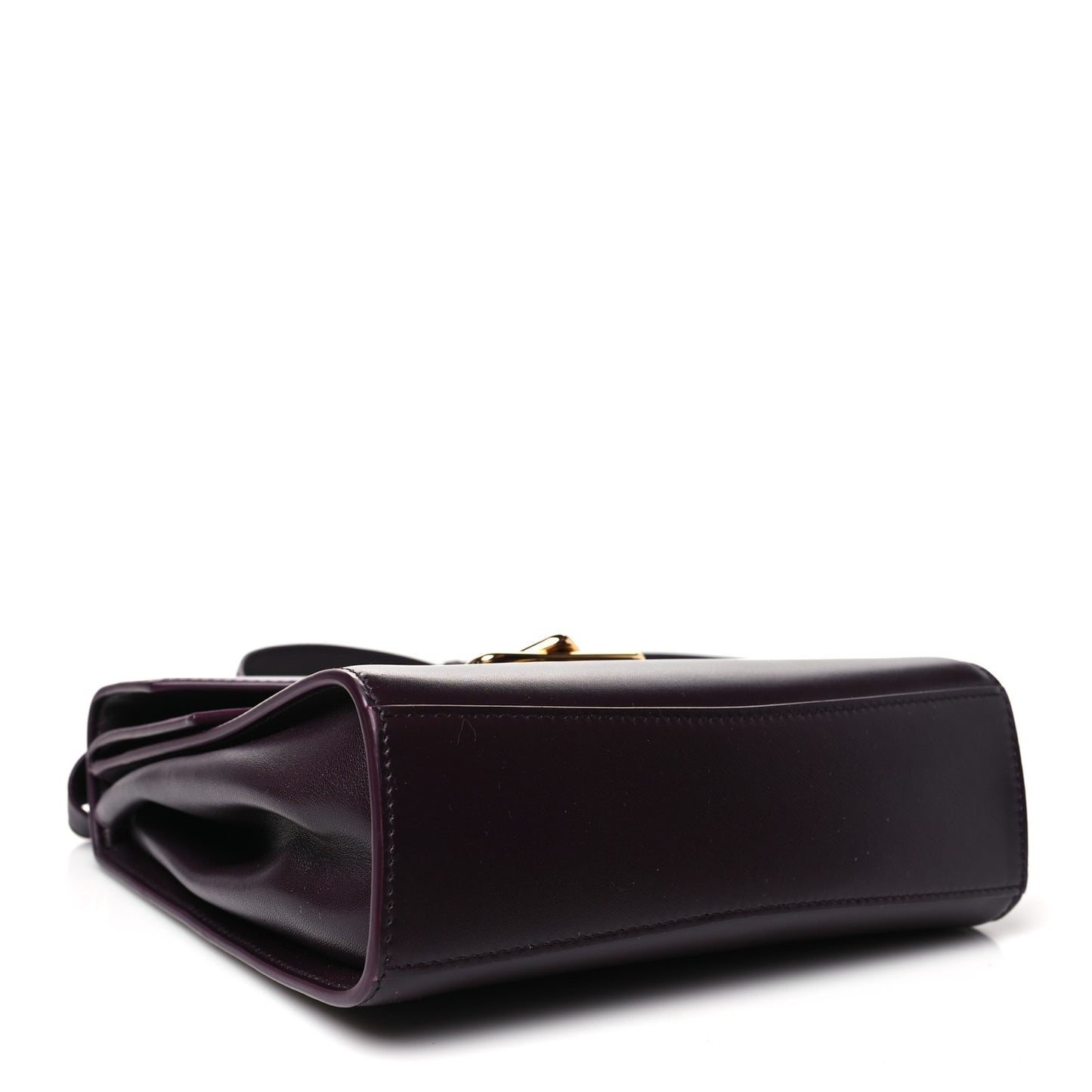 Box Calfskin Nappa Clip Bag Grape