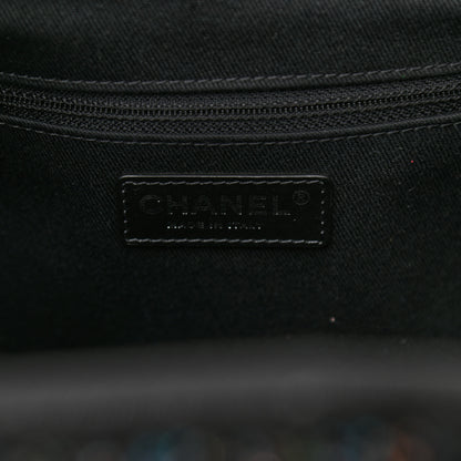 Chanel Calfskin Sequin Medium Deauville Tote Black 6 of 10