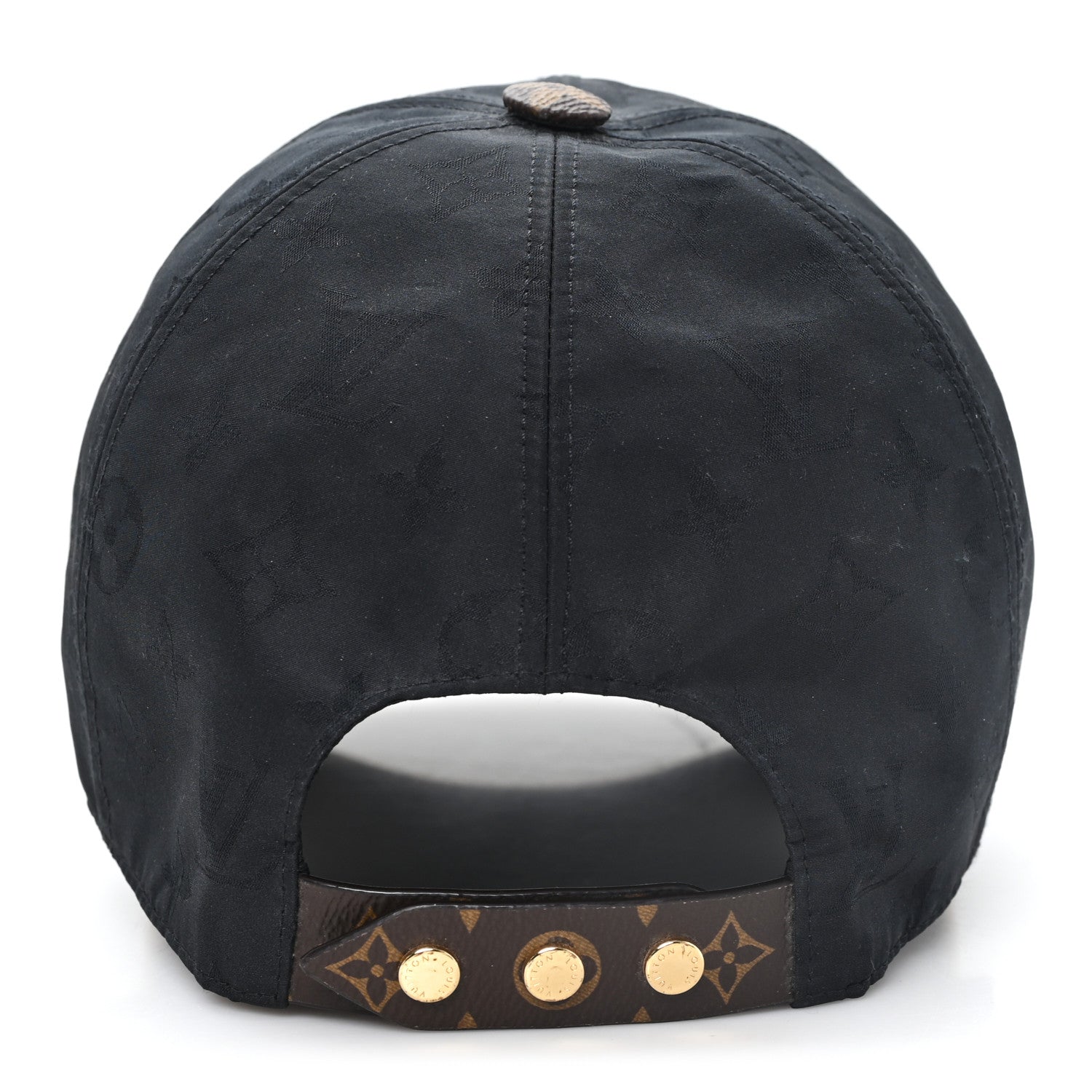 Louis Vuitton Polyester Silk Monogram LV Get Ready Cap M Black 5 of 8