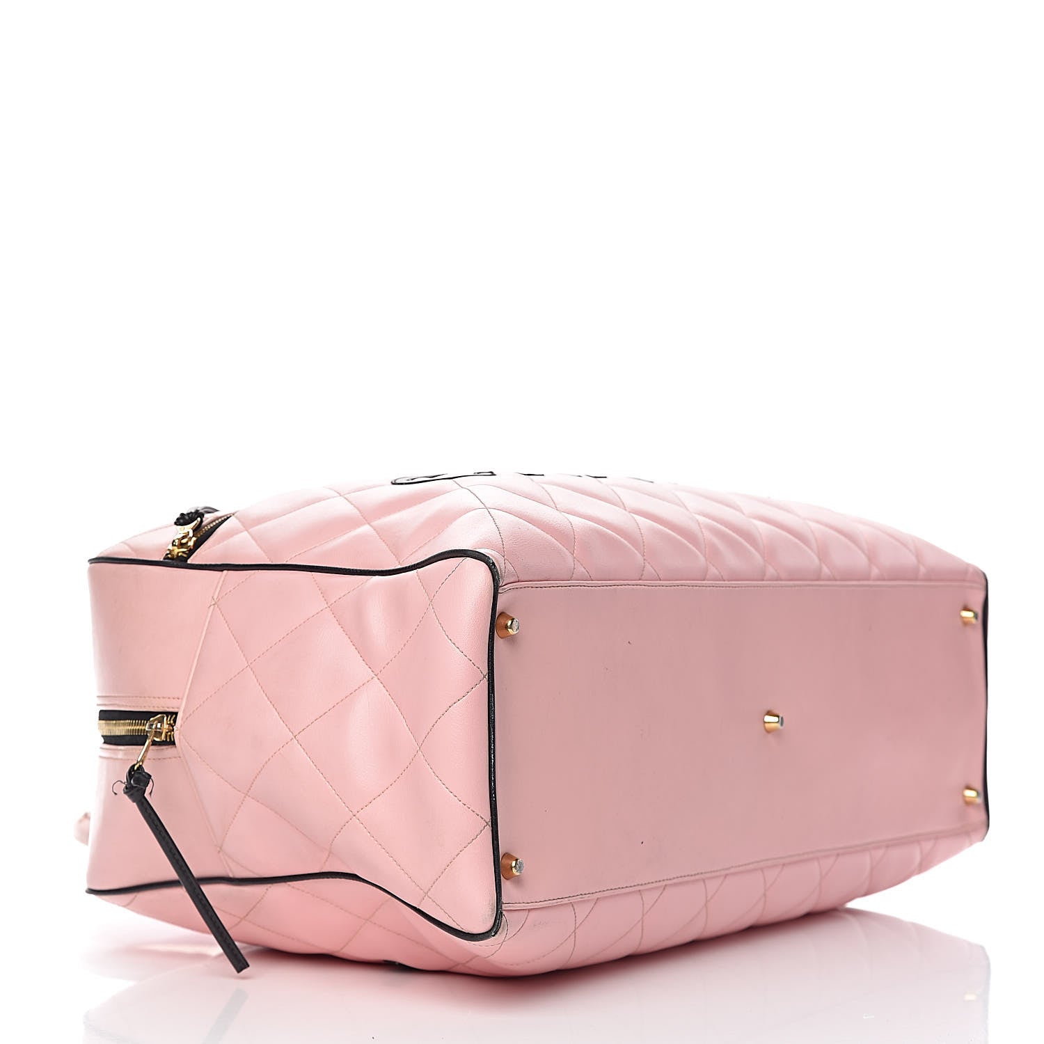 Chanel Calfskin Quilted Large Bowler Pink 4 of 34