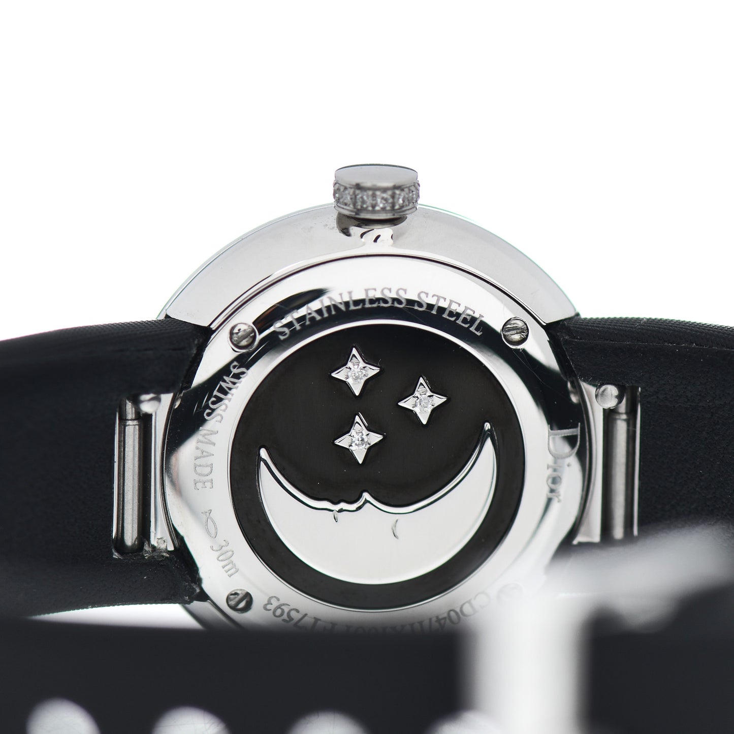 Stainless Steel Satin Diamond Bezel Mother of Pearl 25mm La D De Dior Rose Celeste Quartz Watch