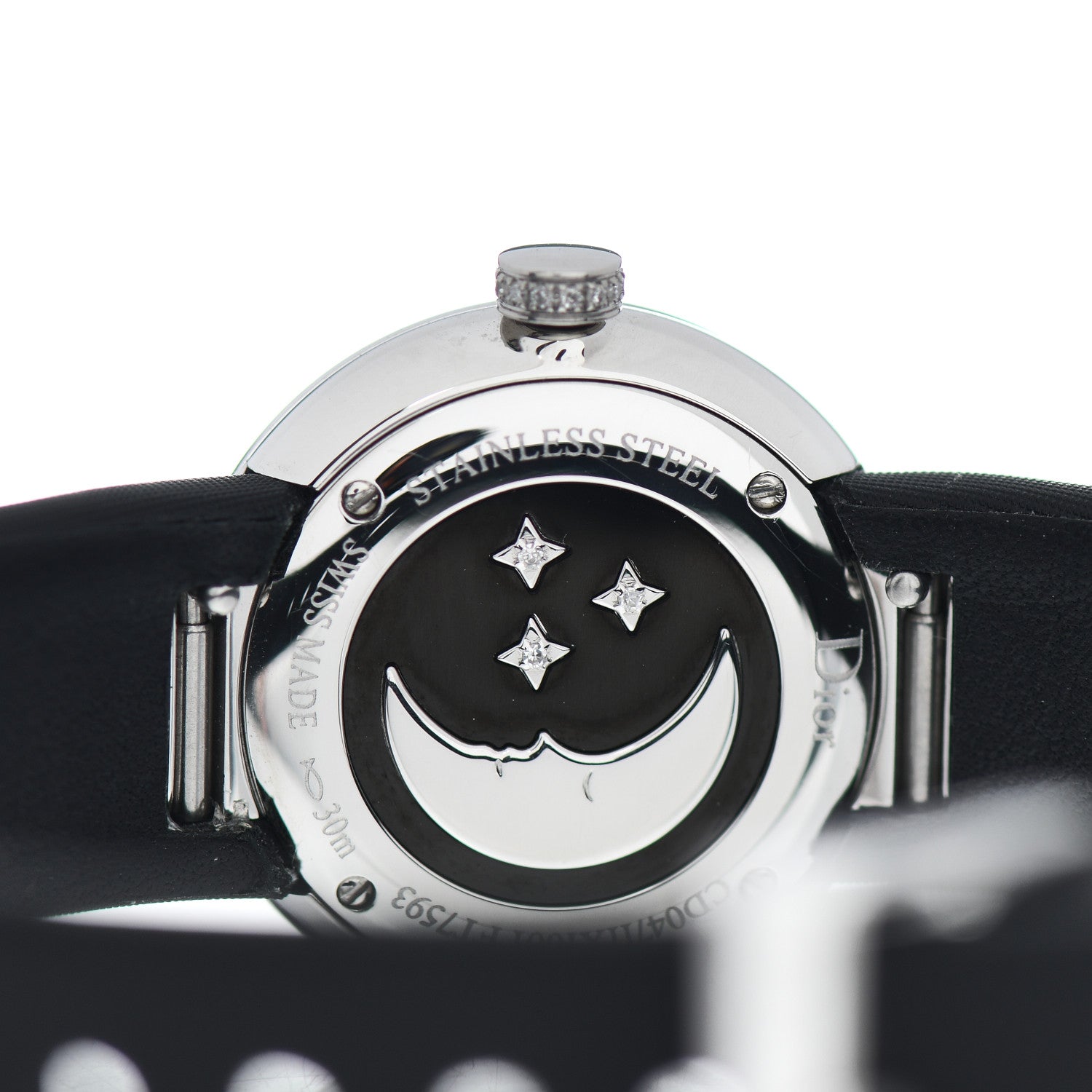 Christian Dior Stainless Steel Satin Diamond Bezel Mother of Pearl 25mm La D De Dior Rose Celeste Quartz Watch 3 of 3
