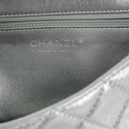 Chanel Iridescent Calfskin Quilted Small Roll Reissue Clutch Silver 7 of 8