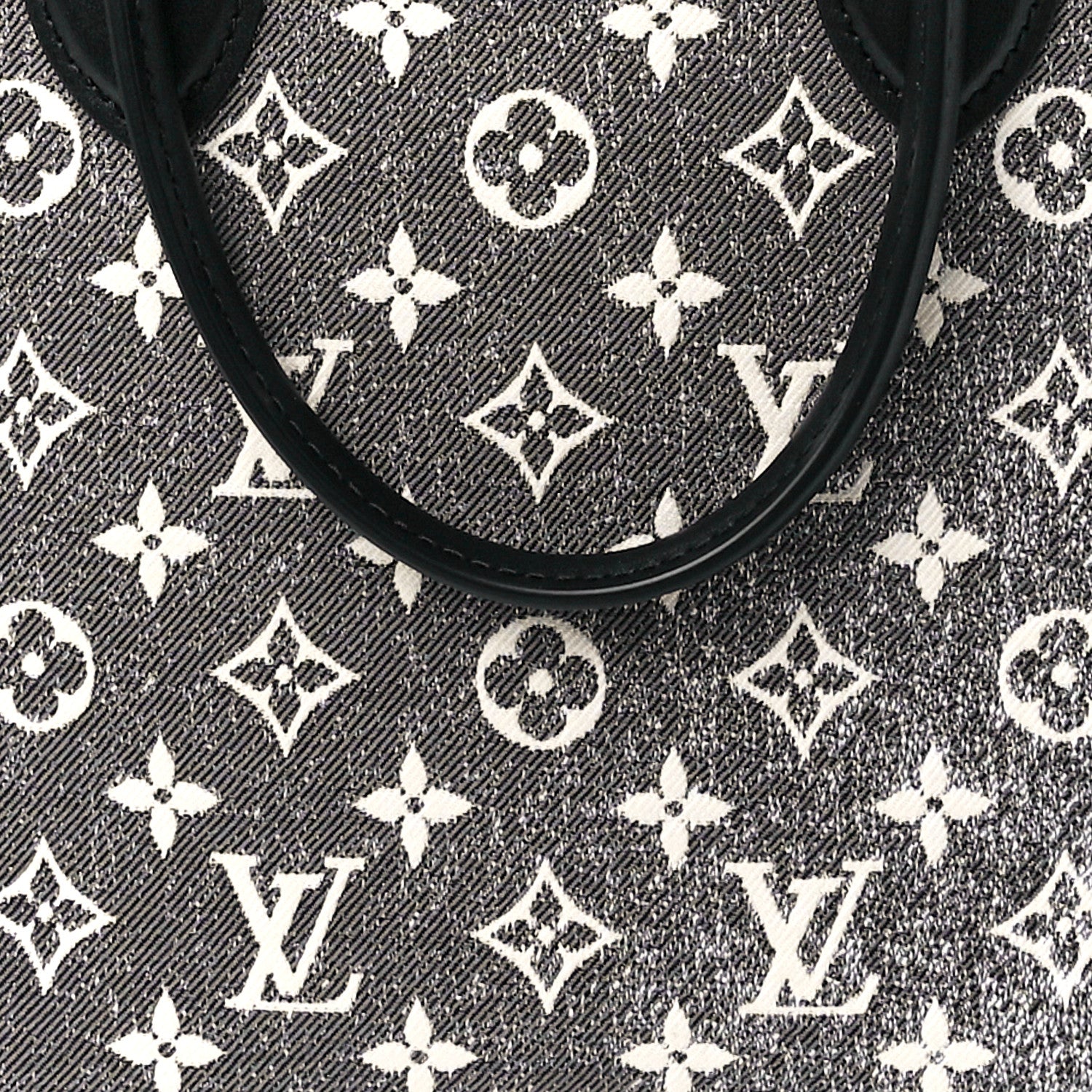 Louis Vuitton Monogram Jacquard Denim Onthego MM Black 7 of 11