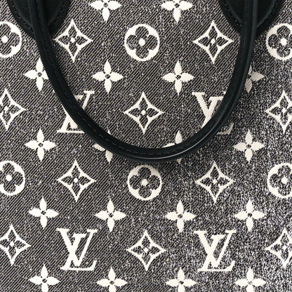 Louis Vuitton Monogram Jacquard Denim Onthego MM Black 7 of 11